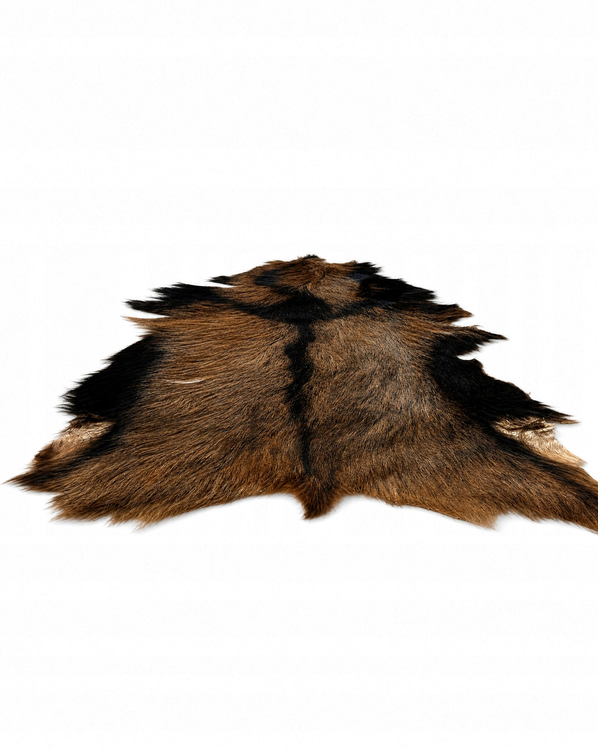 Decorative goat leather "Brown-black" M/70cm *NATURAL UNIQUE* Packaging status original