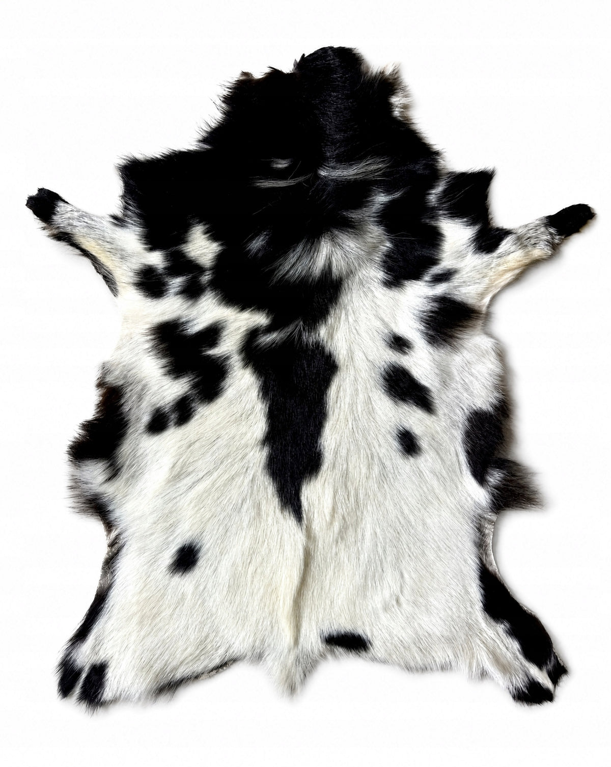 Decorative goatskin "White and black" XXL/100cm *NATURAL UNIQUE*