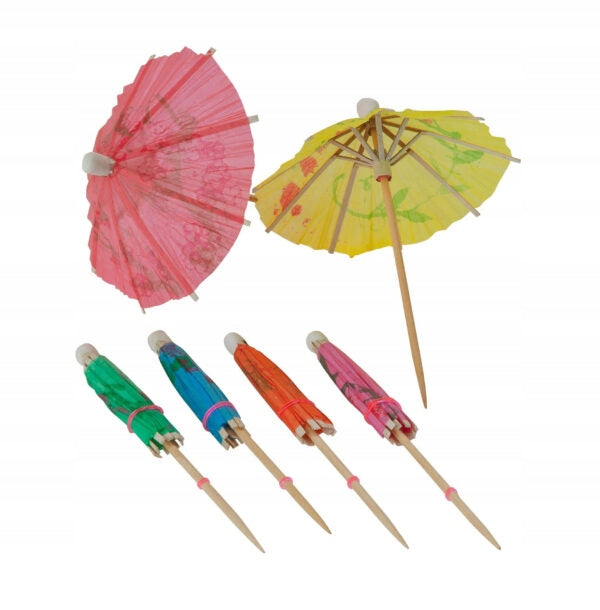 Decorative umbrellas for drinks, drinks, colorful 144 pieces