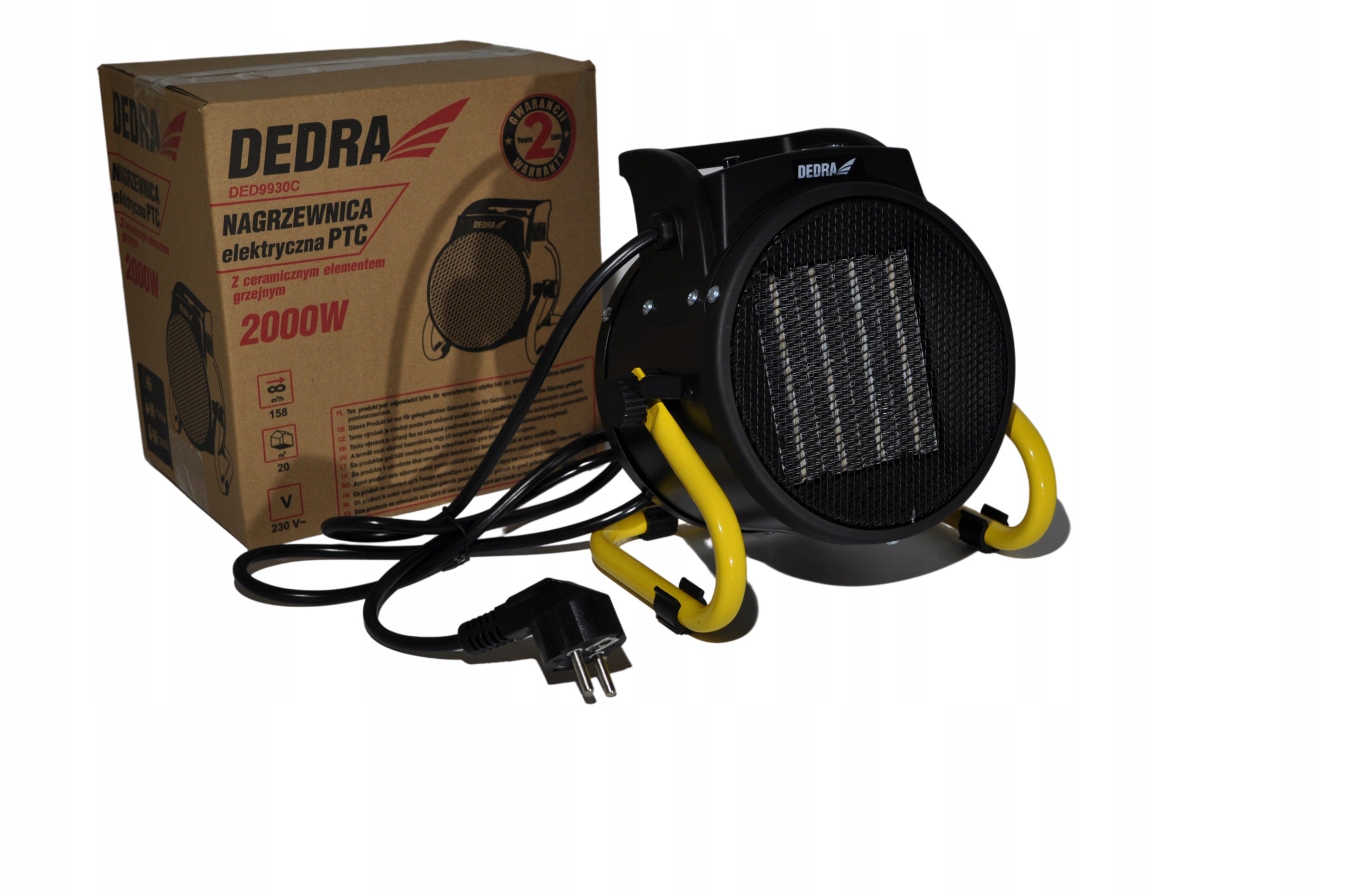 Dedra DED9930C Electric Heater 2000W 230V Brand Dedra
