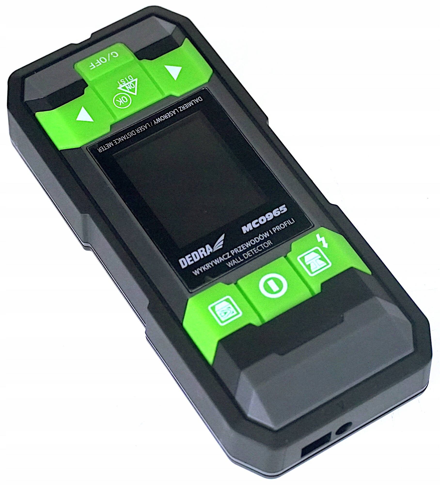 Dedra MC0965 Cable profile detector + rangefinder Maximum depth of measurement for iron and steel 100 mm