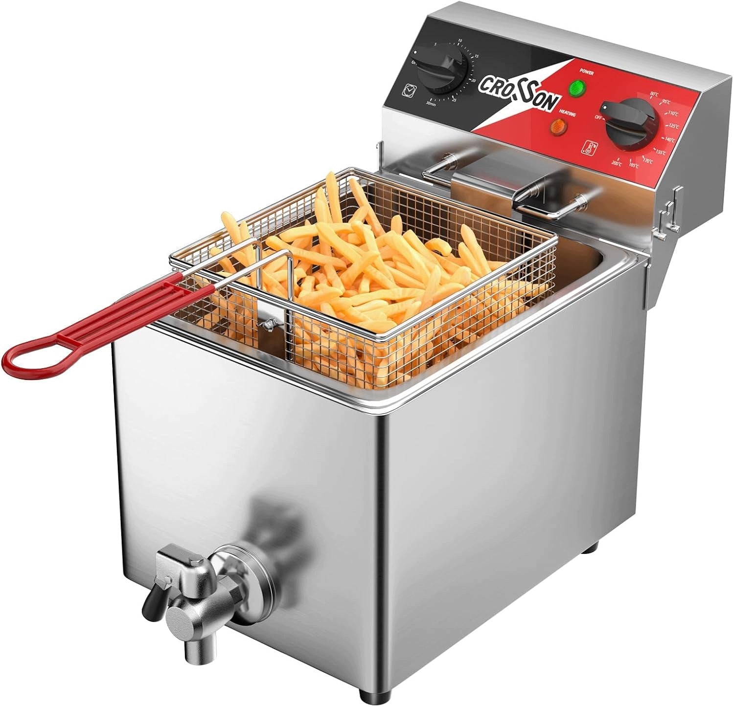 Deep Fryer 6L Professional Electric Gastronomic Steel
