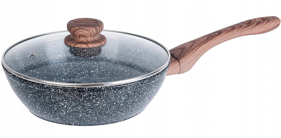 Deep MARBLE PAN 24 cm INDUCTION GAS 1583