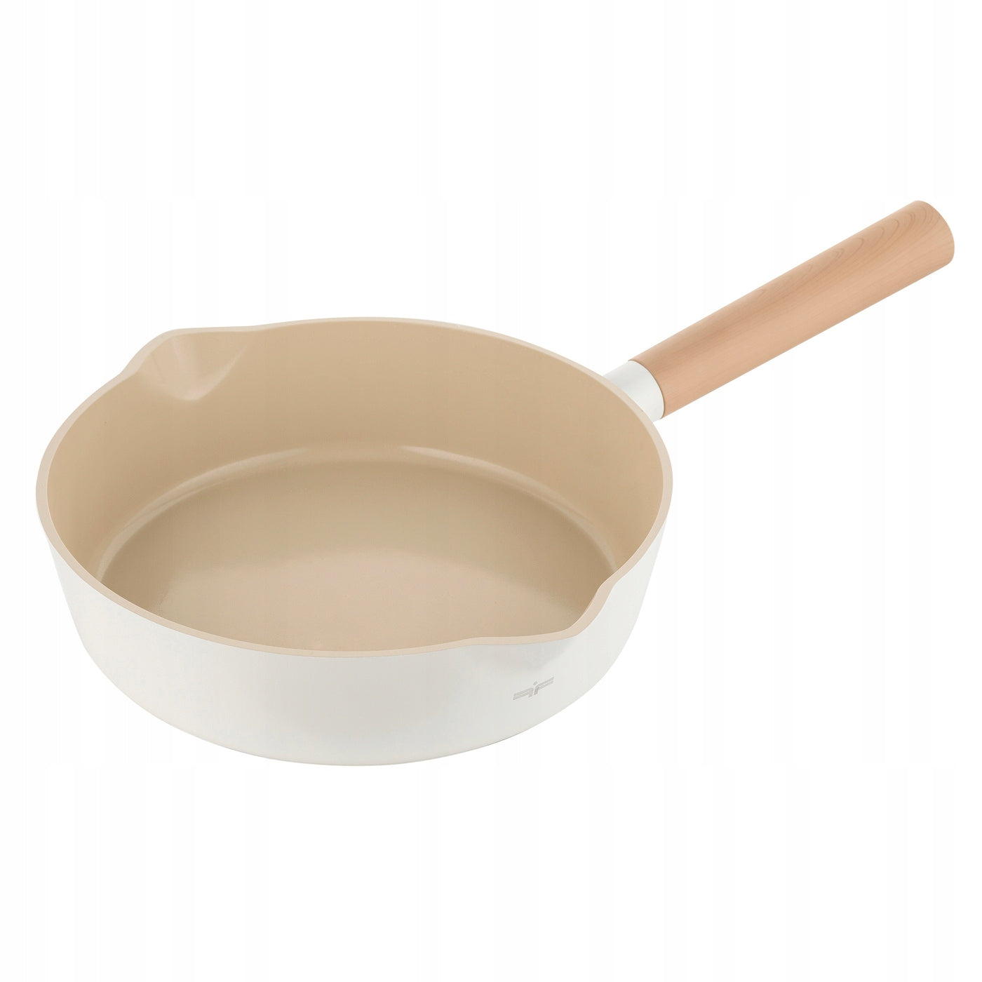 Deep Pan Florina Nube 26cm Aluminum Ceramic Beige 7cm