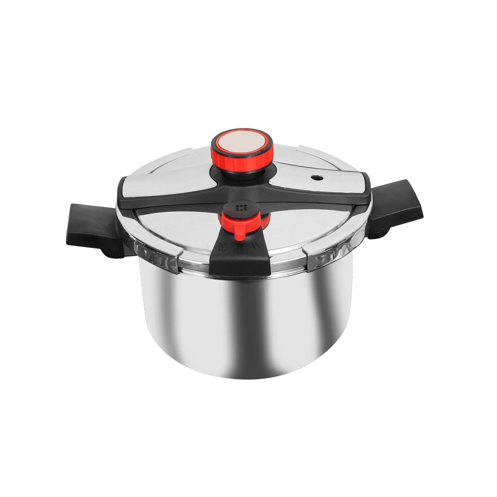 Deep Pressure Pan Multifunction Portable Cookware Stainless Steel 4L