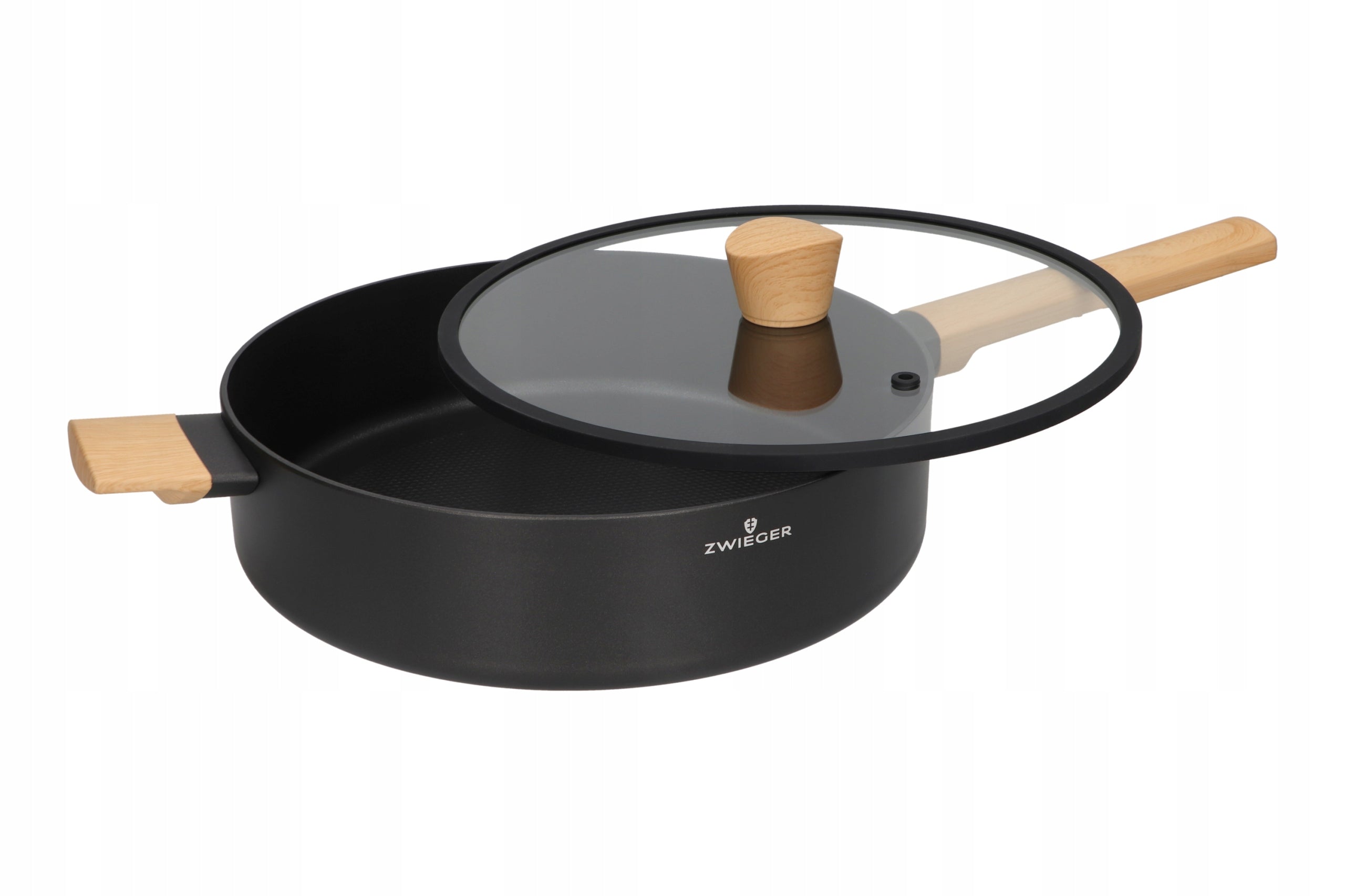 Deep frying pan 28 cm with lid Norven Zwieger Packaging status original