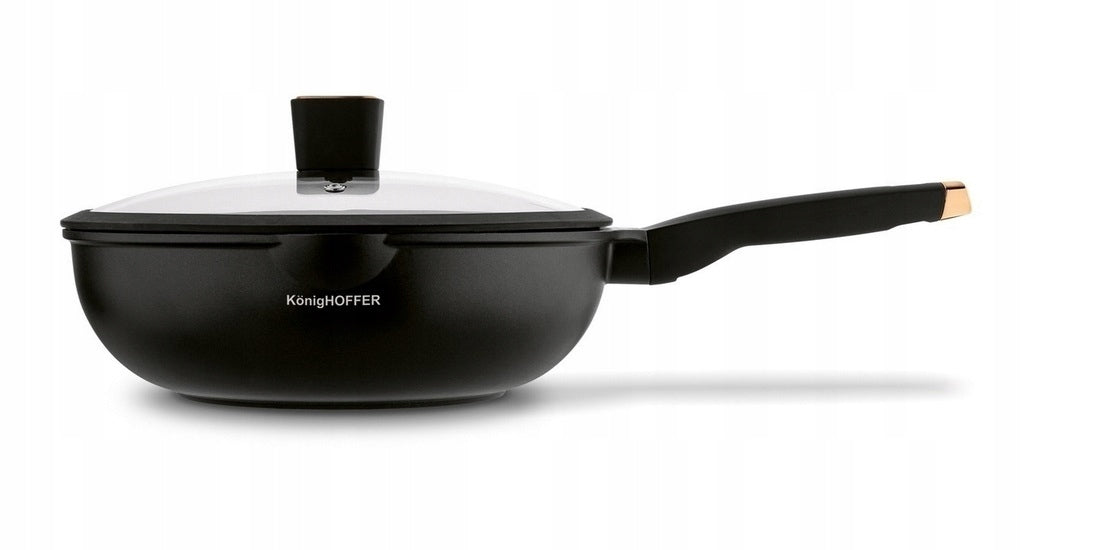 Deep frying pan (30cm) with lid, wok Black Rose Konighoffer Brand Konighoffer
