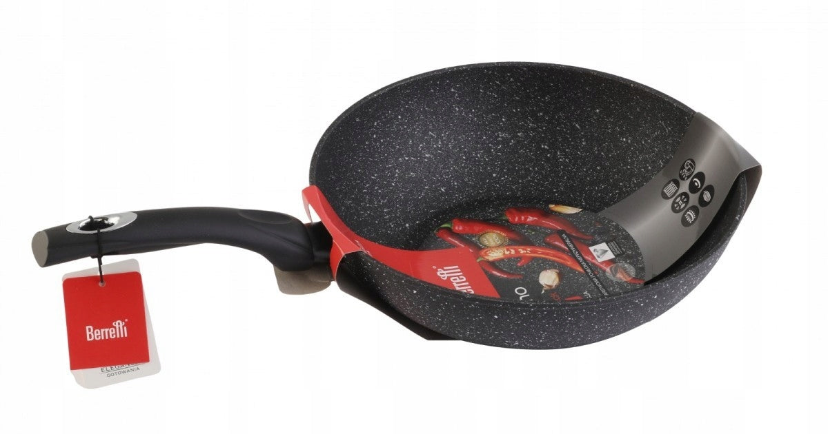 Deep frying pan WOK 28cm for Asian dishes TIVANO NON STICK induction