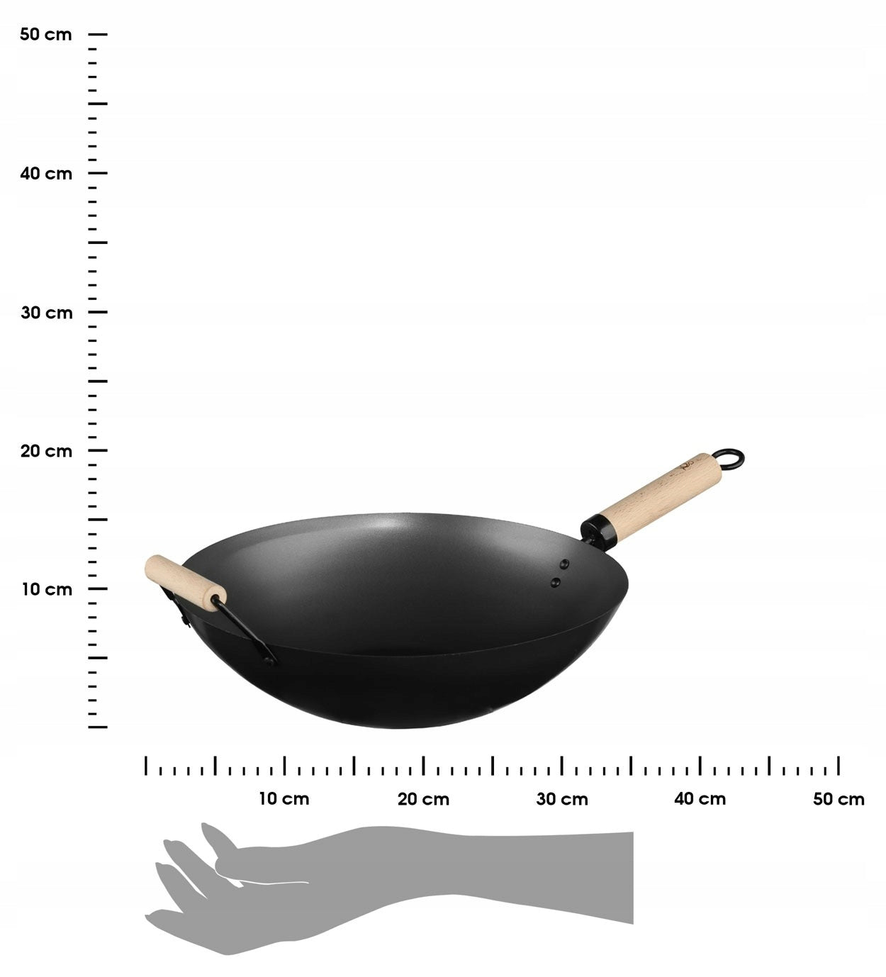 Deep frying pan Wok with handle 35 cm NON STICK Manufacturer code 111304