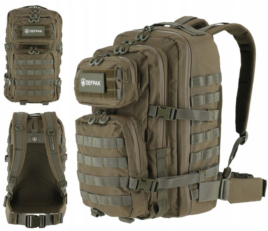 Defpak Military Backpack Military Tactical MOLLE 600D Ranger Olive 36L