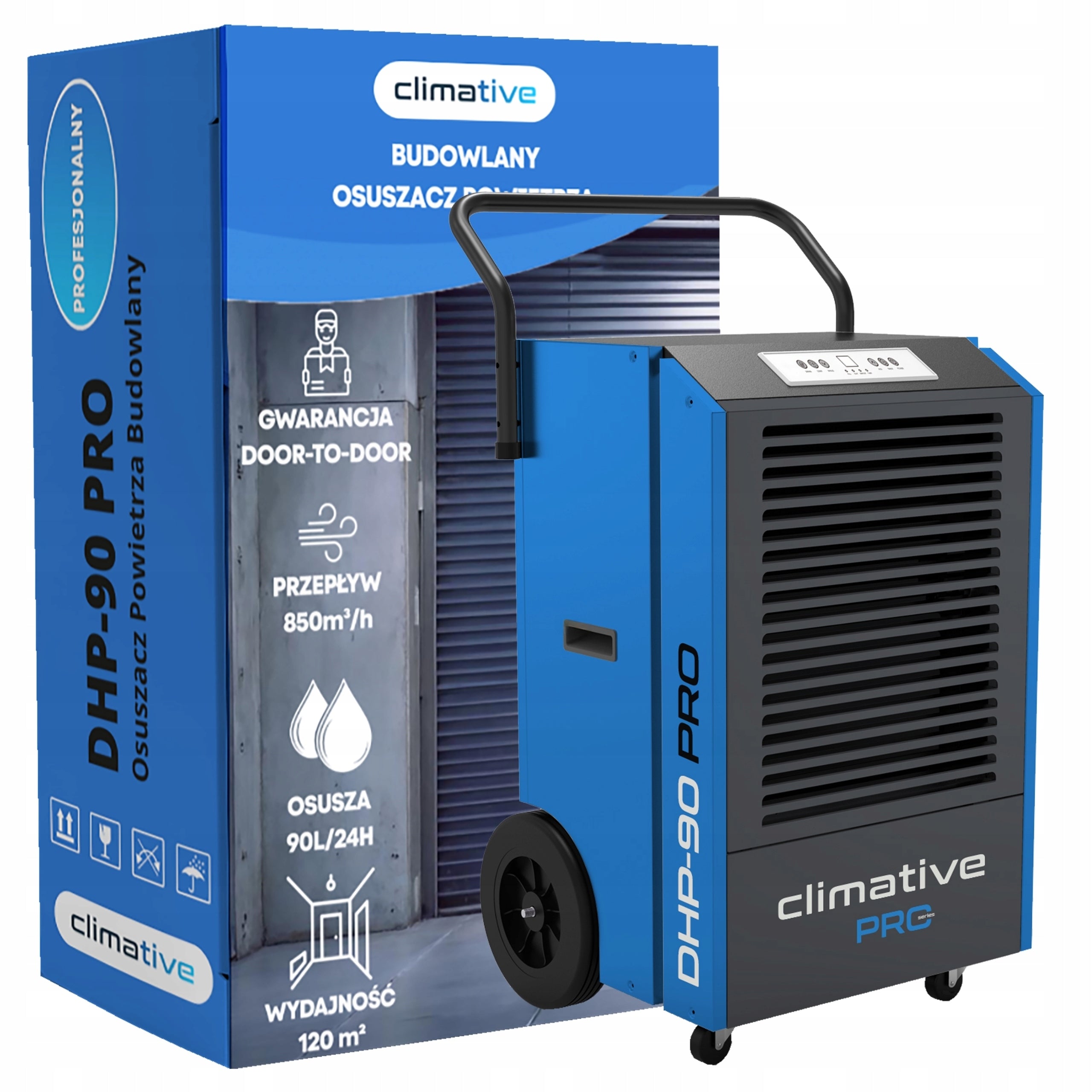 Dehumidifier 90l Climative DHP 90 PRO 1260W Industrial Construction Professional