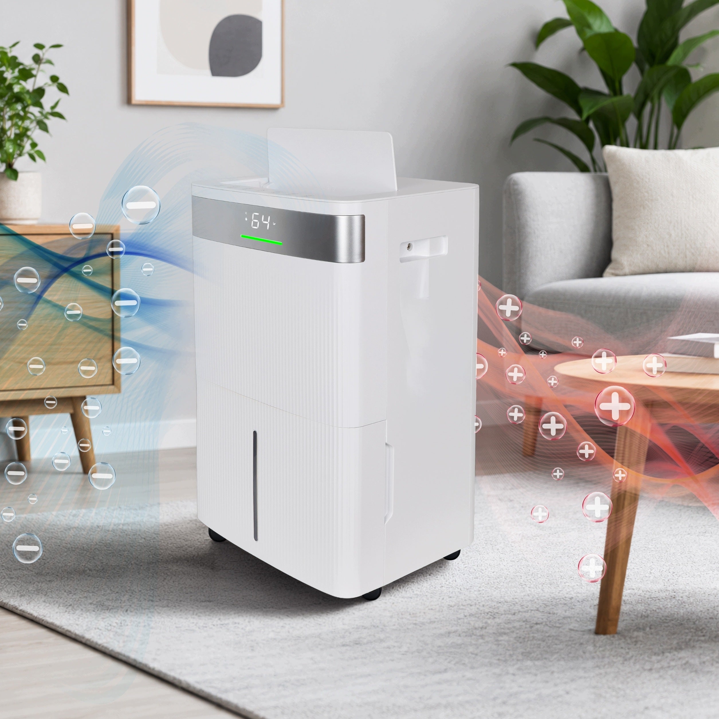 Dehumidifier AQUMO absorber 45L/24h +ION +WiFi +TIMER +HIGROSTAT Packaging status original