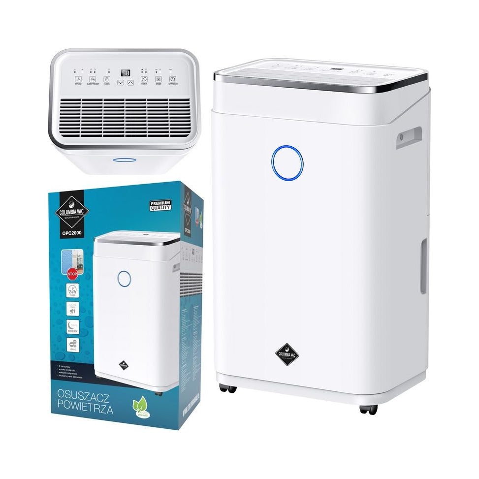 Dehumidifier Columbiavac OPC2000 20 l/24 h 290 W 6,5 l ionization