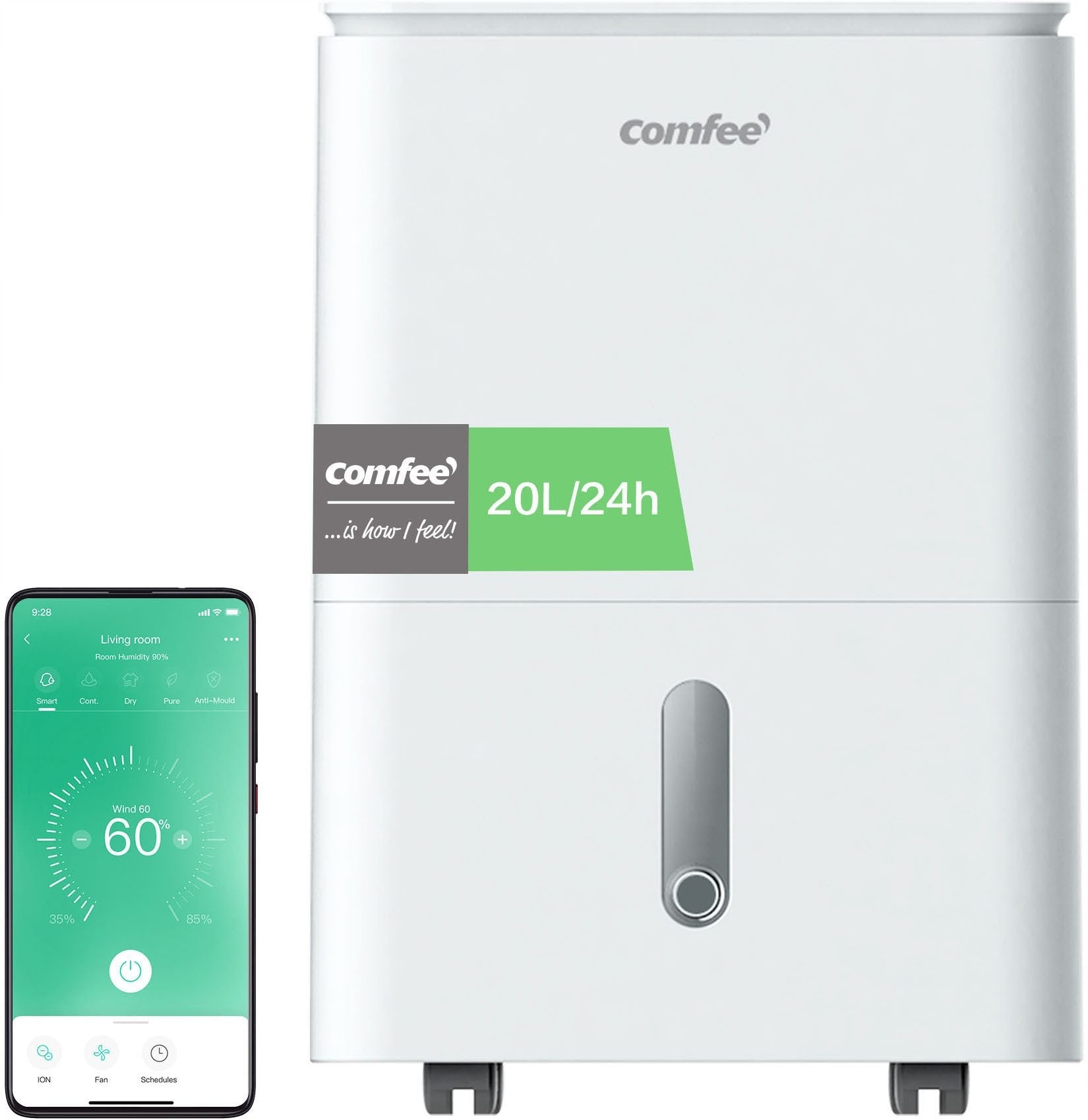 Dehumidifier Comfee Easy Dry 20 440 W 20 l/24 h Manufacturer code CDDF7-20DEN7 WiFi