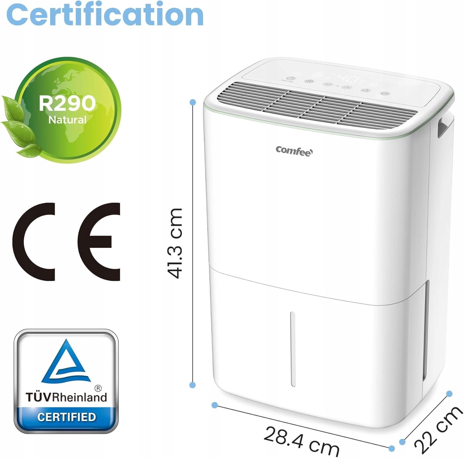 Dehumidifier Comfee MDDN-10DEN7 230 W 10 l/24 h Brand Comfee