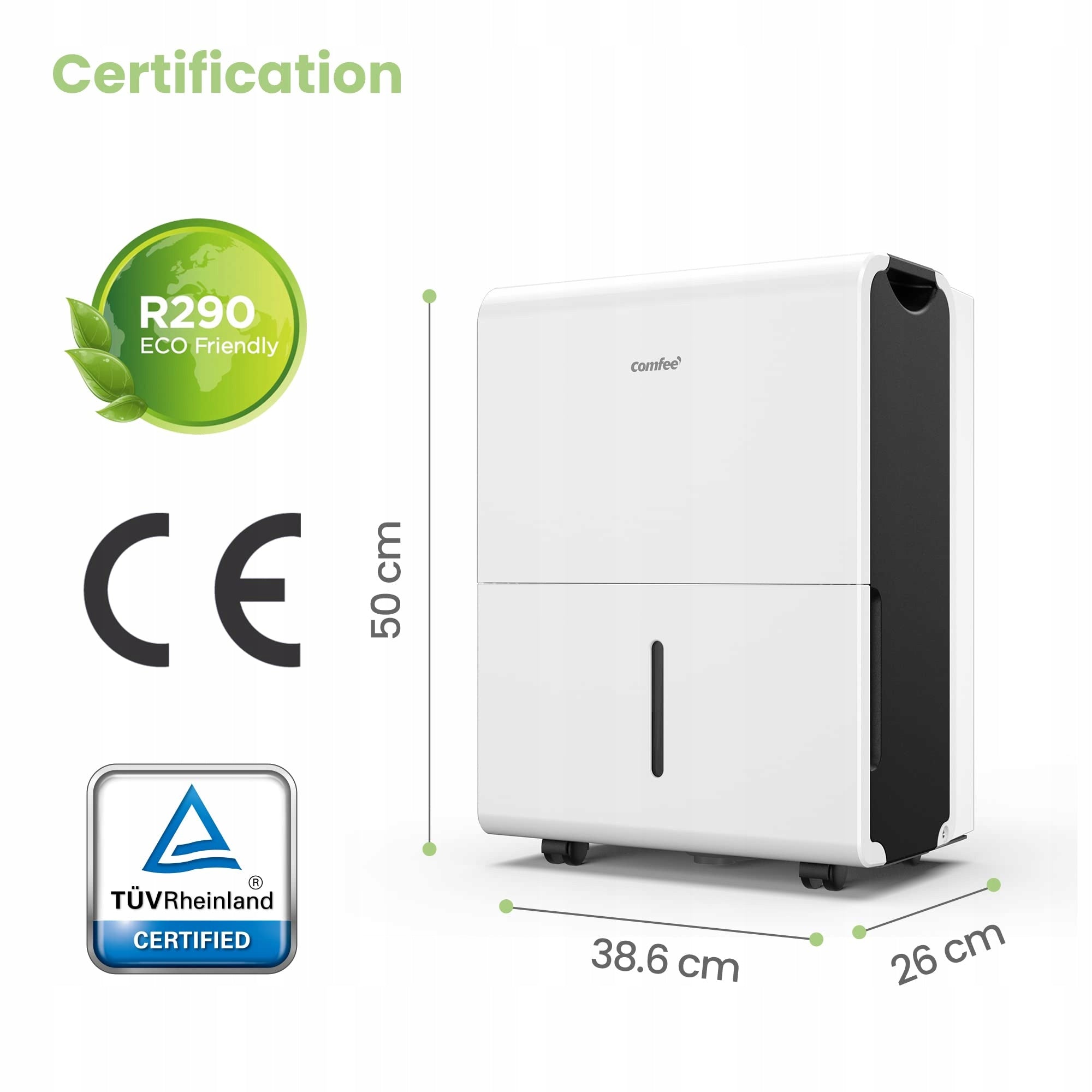 Dehumidifier Comfee MDDP-30DEN7 550 W 30 l/24 h Brand Comfee