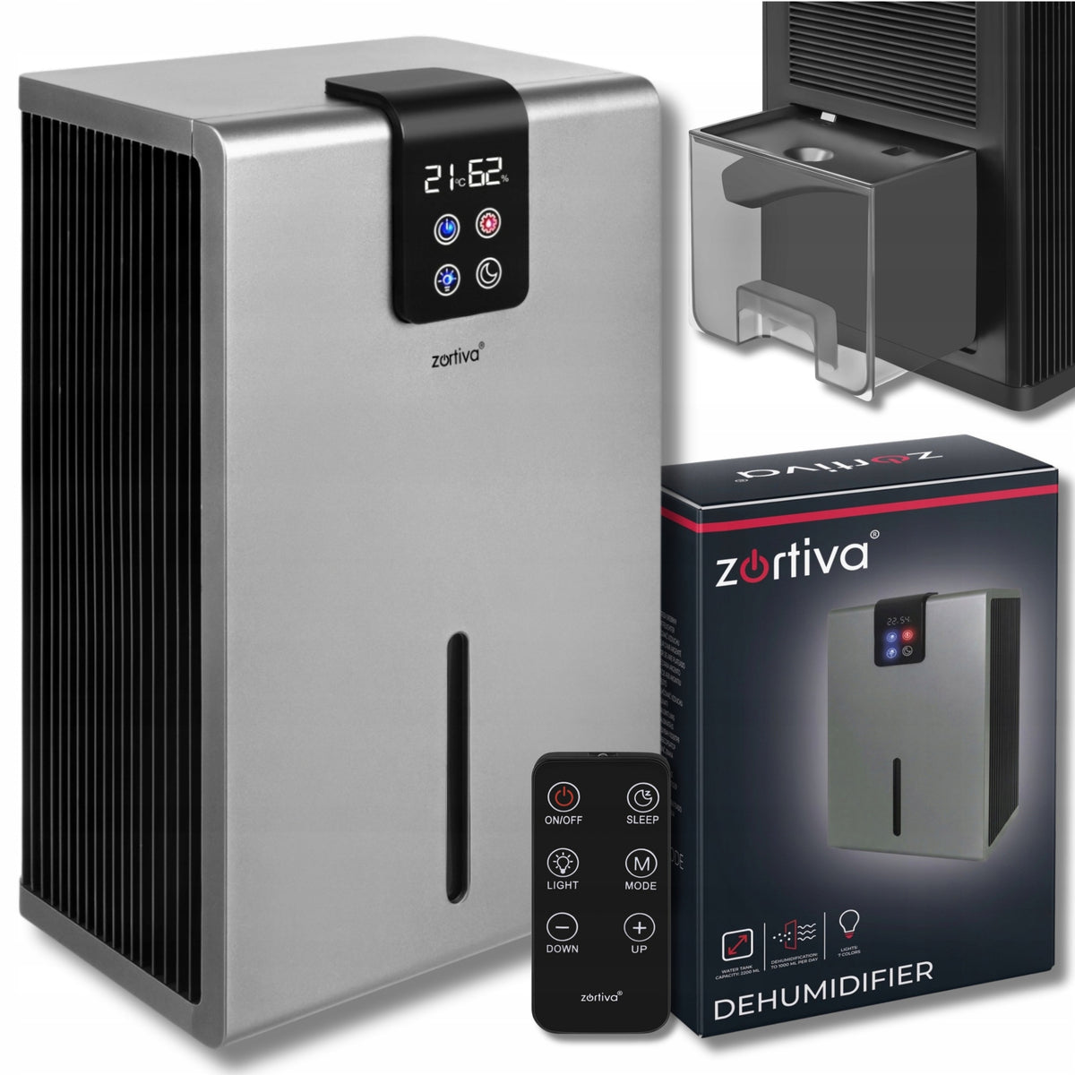 Dehumidifier Household Moisture Absorber Electric 2,2L 90W Efficient