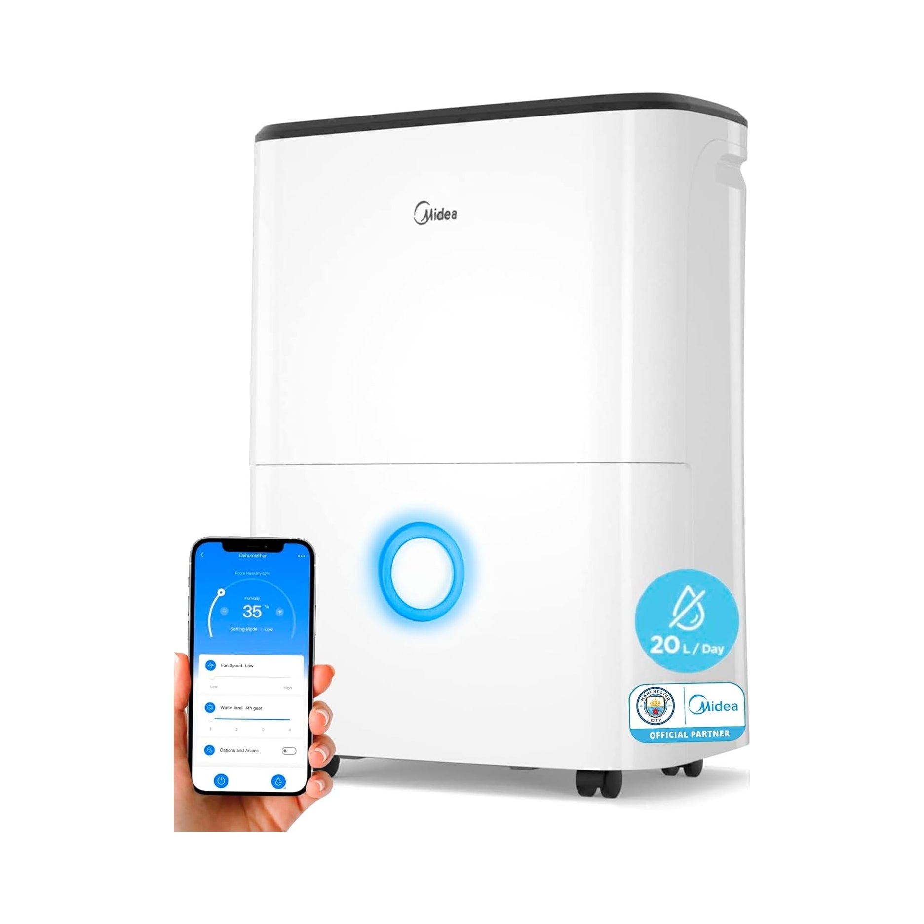 Dehumidifier Midea MDDF-20DEN7-QA3 440 W 20 L