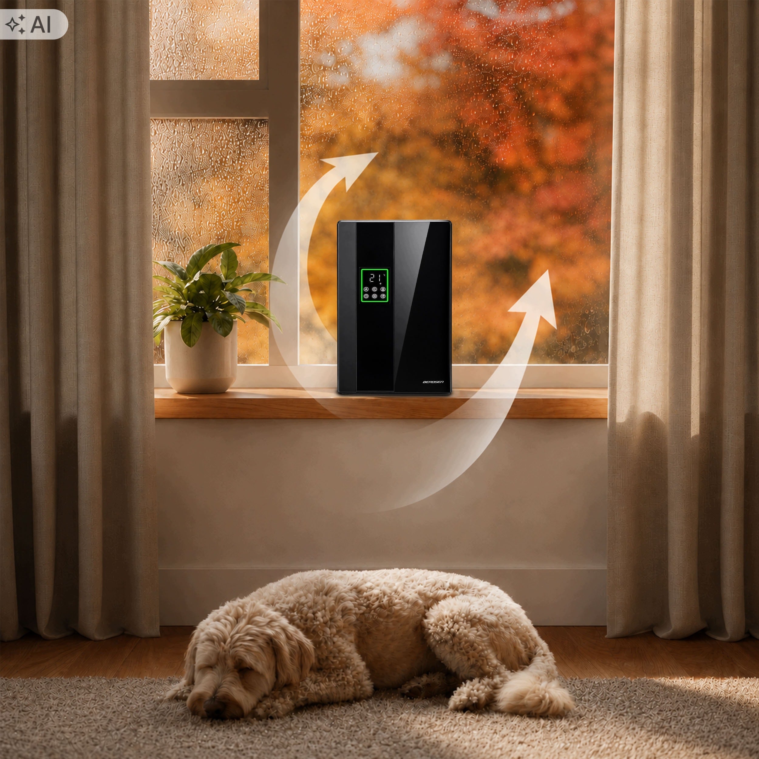 Dehumidifier Moisture Absorber Automatic Purifier + Remote Control Medical device no