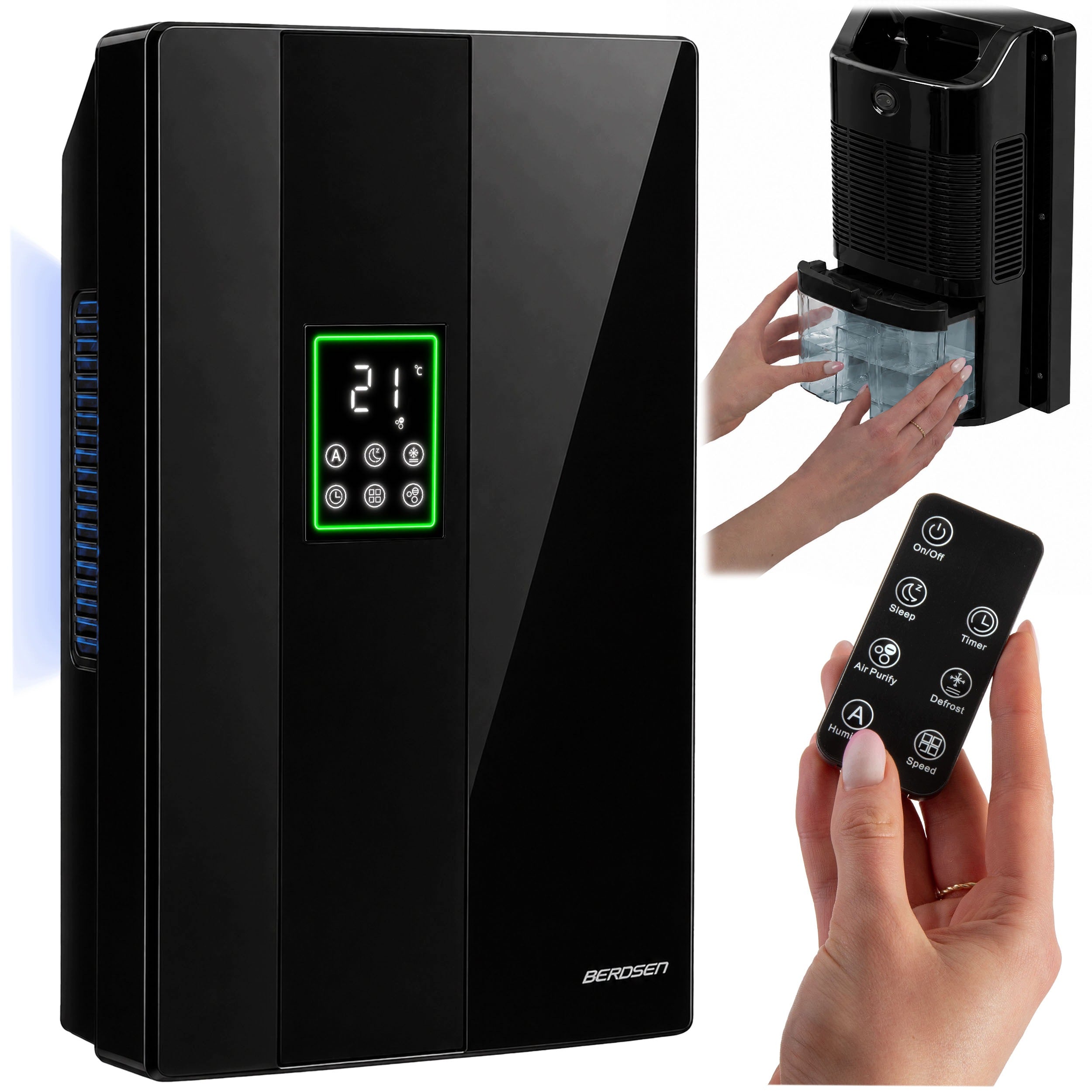 Dehumidifier Moisture Absorber Automatic Purifier + Remote Control
