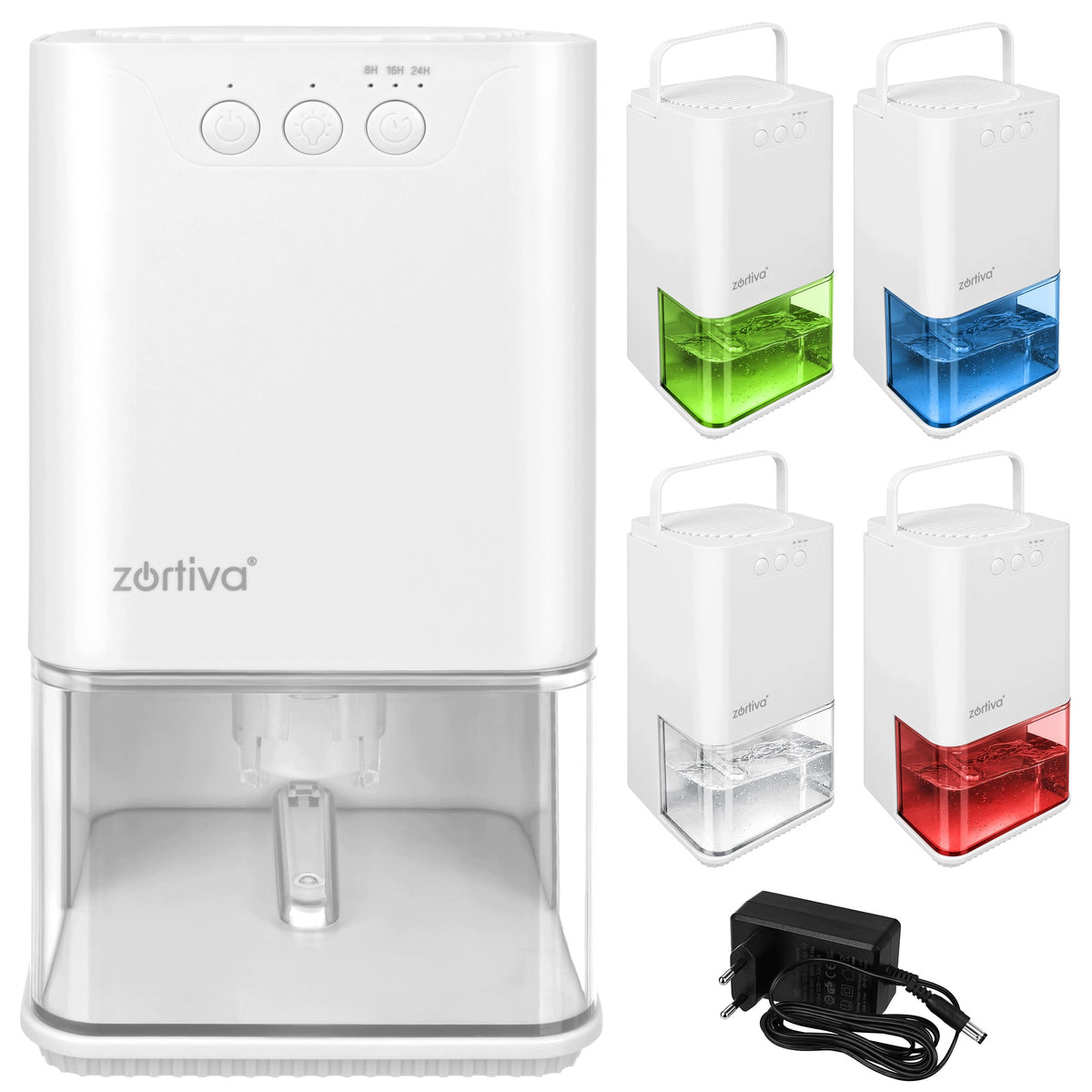 Dehumidifier Moisture Absorber Silent Timer LED 1400ml 380ml/24H