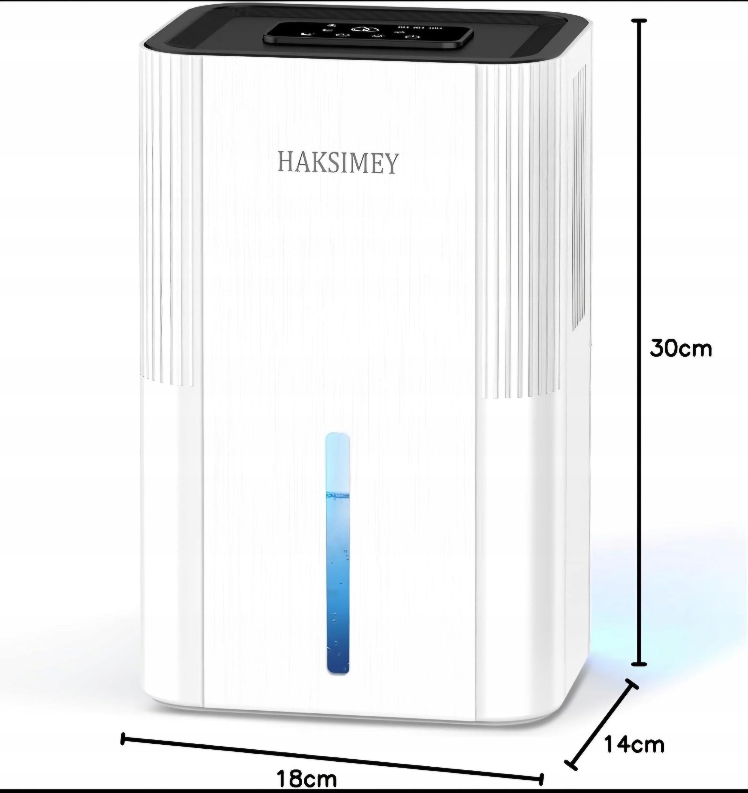 Dehumidifier Portable 2800ml LED 60W White Haksimey Manufacturer code 5907068602953
