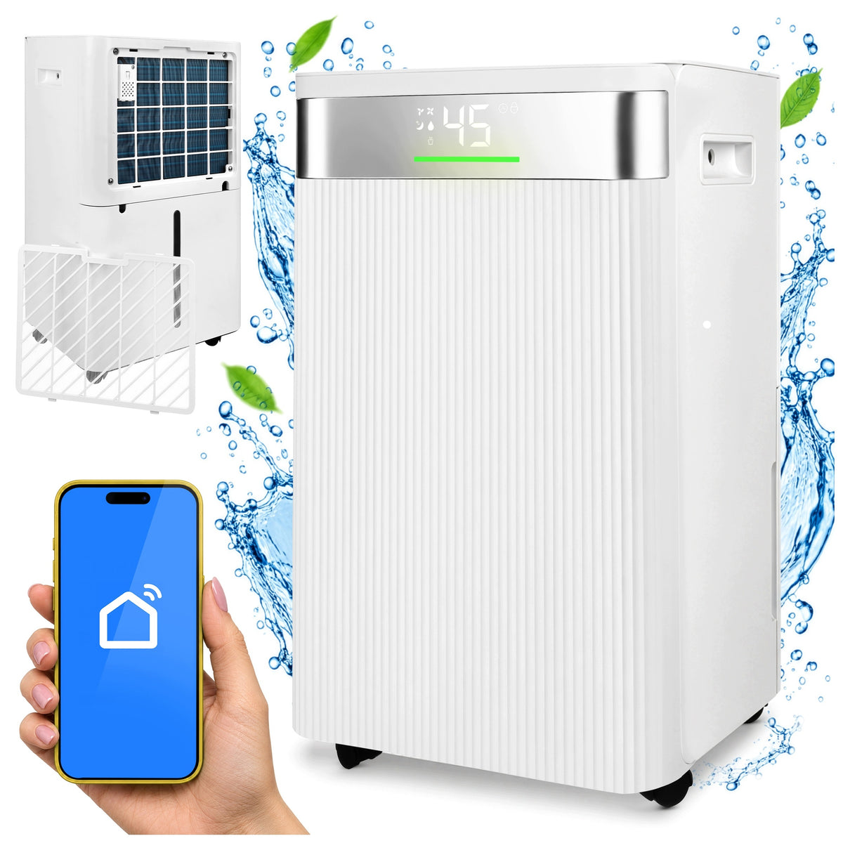 Dehumidifier Ruhhy Moisture Absorber 20l/24h WiFi TIMER Hygrostat