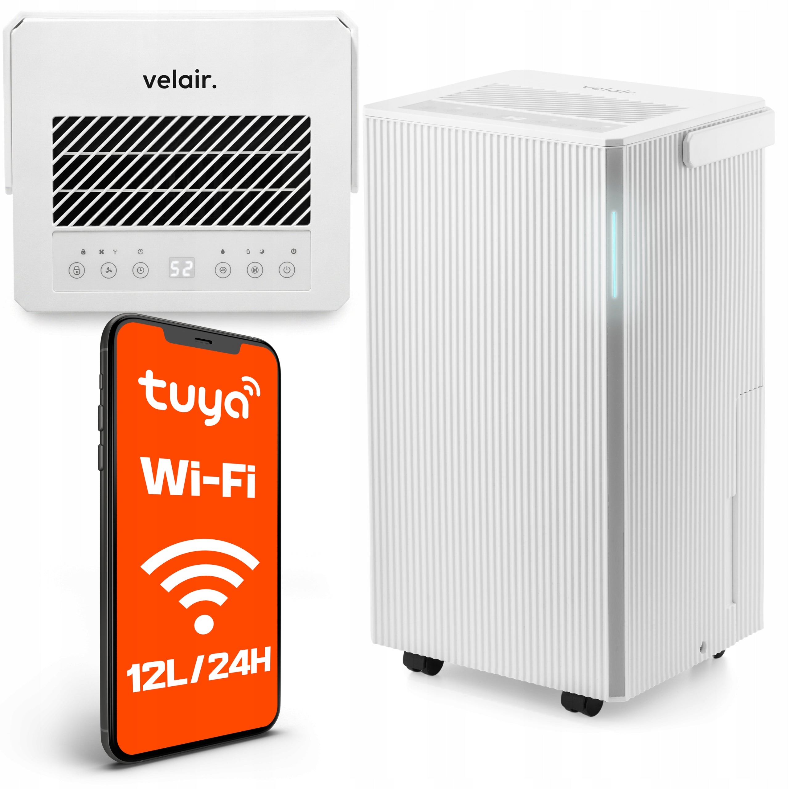 Dehumidifier VELAIR LUMEA 12l/24h WiFi + TIMER