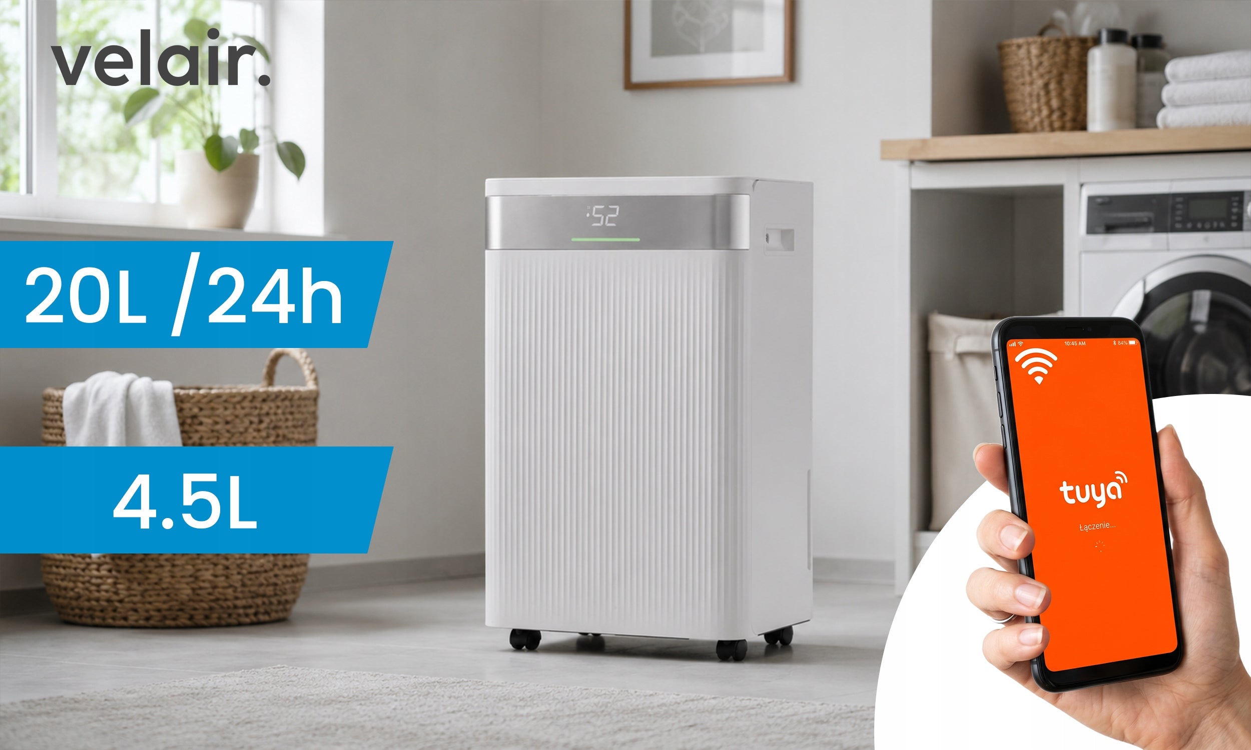 Dehumidifier VELAIR LUMEA X 20l/24h WiFi +TIMER Packaging status original