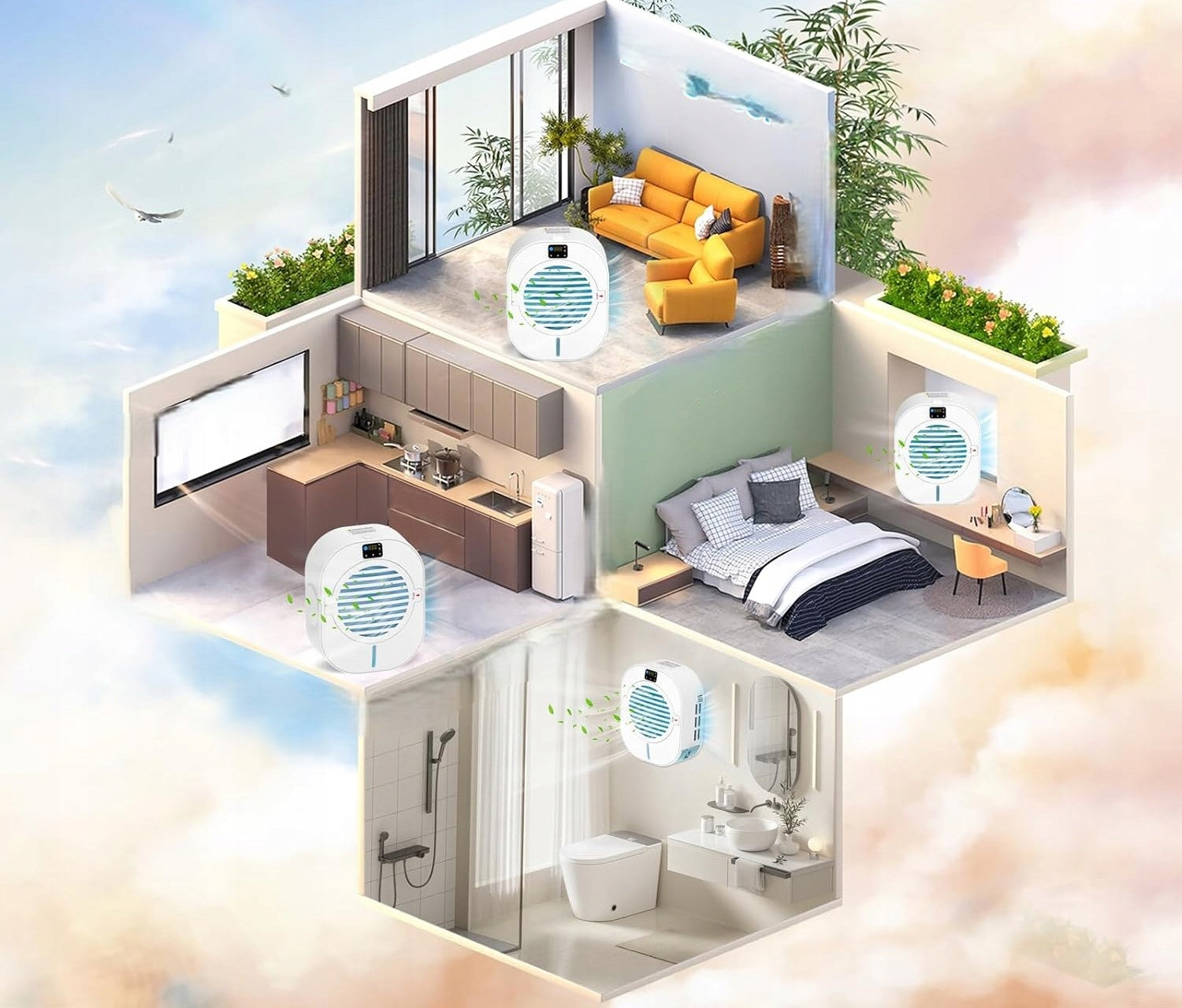 Dehumidifier for rooms below 30 dB NIUXX Manufacturer code CSY1
