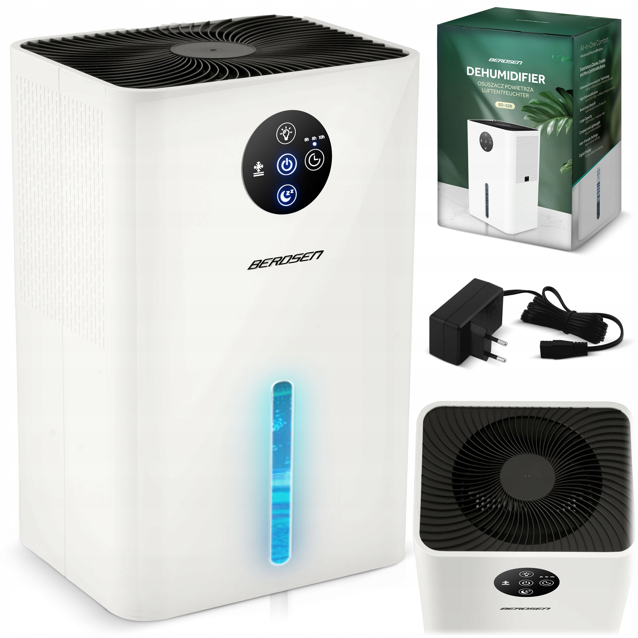 Dehumidifier moisture absorber Berdsen BD-528 22,5W 0,3l/24H QUIET Brand Berdsen