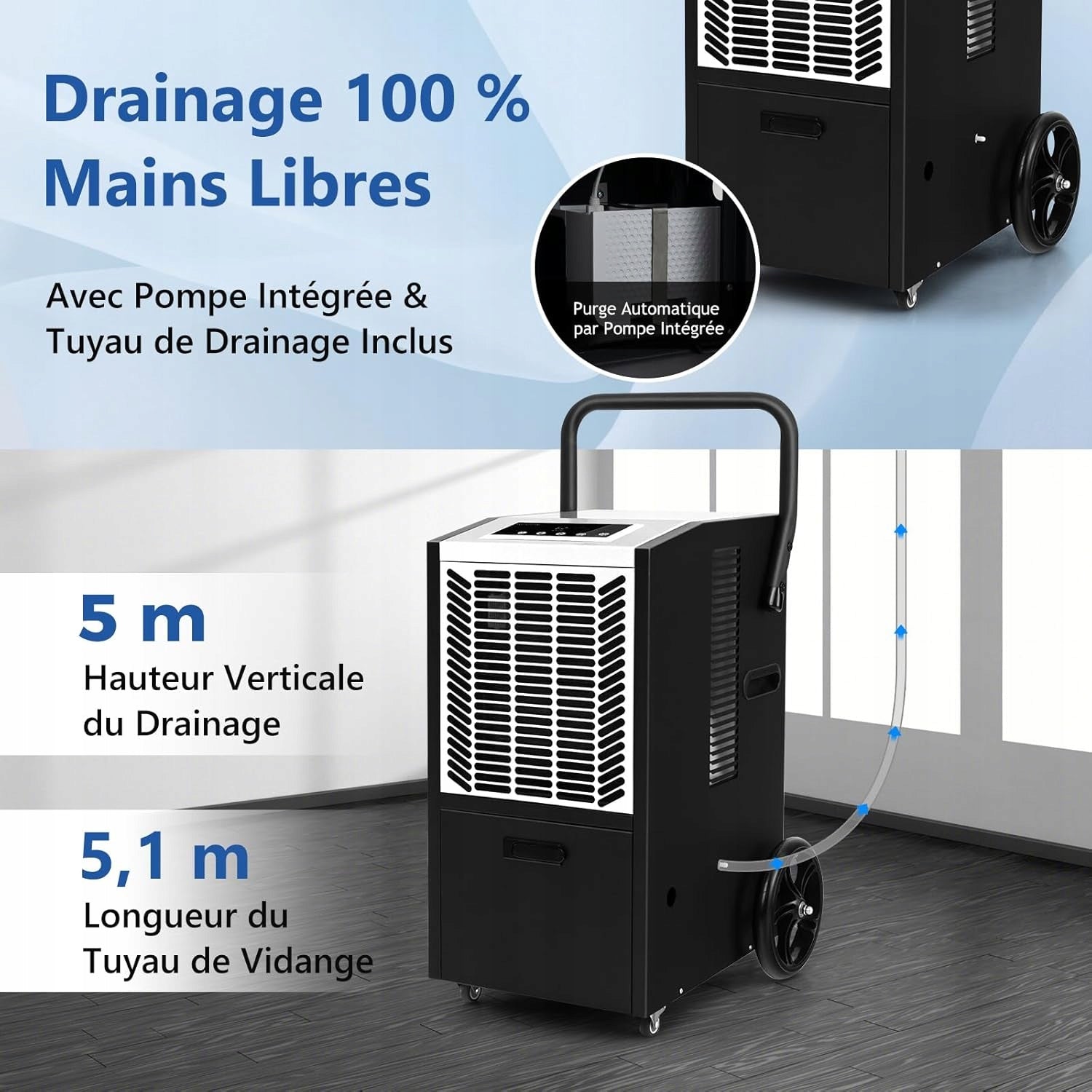 Dehumidifier with 24-hour timer Construction dehumidifier 66l/24h Brand Costway