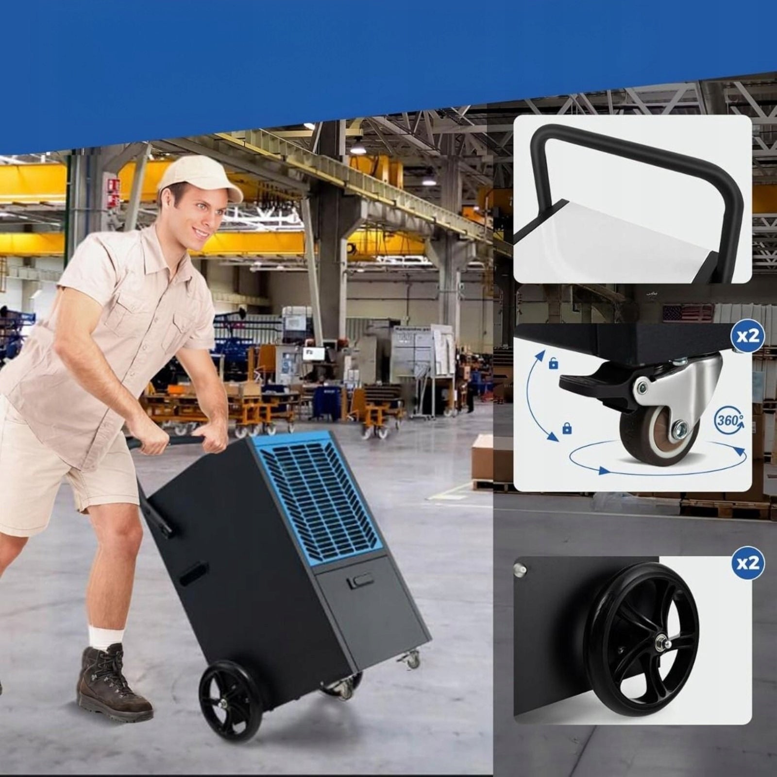 Dehumidifier with 24-hour timer Construction dehumidifier 66l/24h Brand Costway