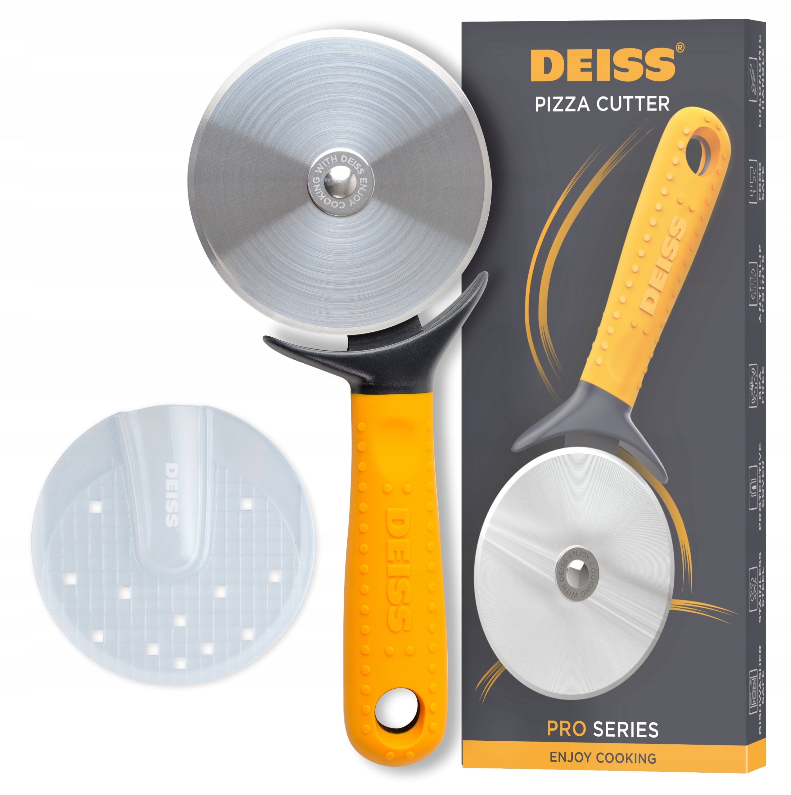Deiss PRO Round Stainless Steel Pizza Knife