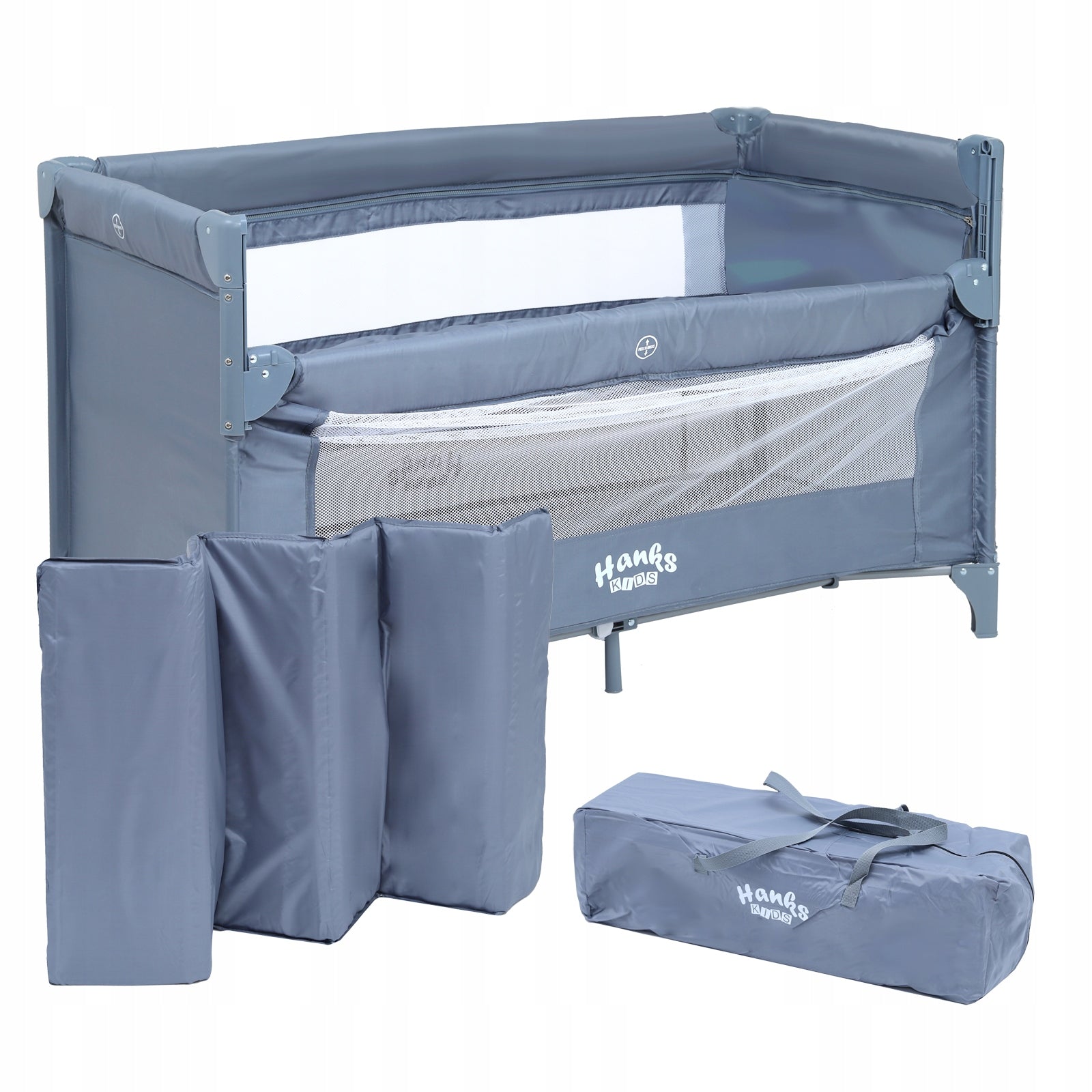 Delivery Travel Cot Two-Tier Lowered Side Grey Gift EAN (GTIN) 5906721172840