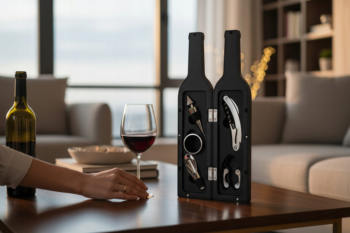 Deluxe Wine Bottle Opening Accessory Gift Set