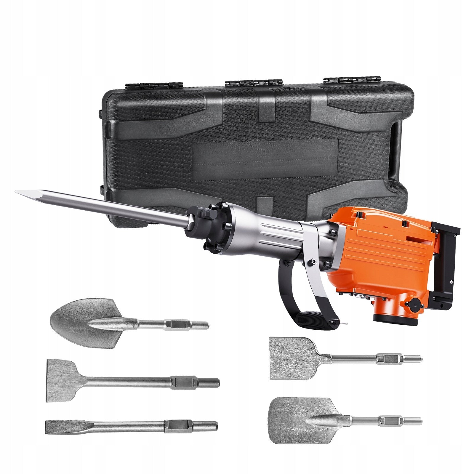 Demolition Hammer Impact Forging Concrete Chisel 2200W 6 Blades Premium Kit