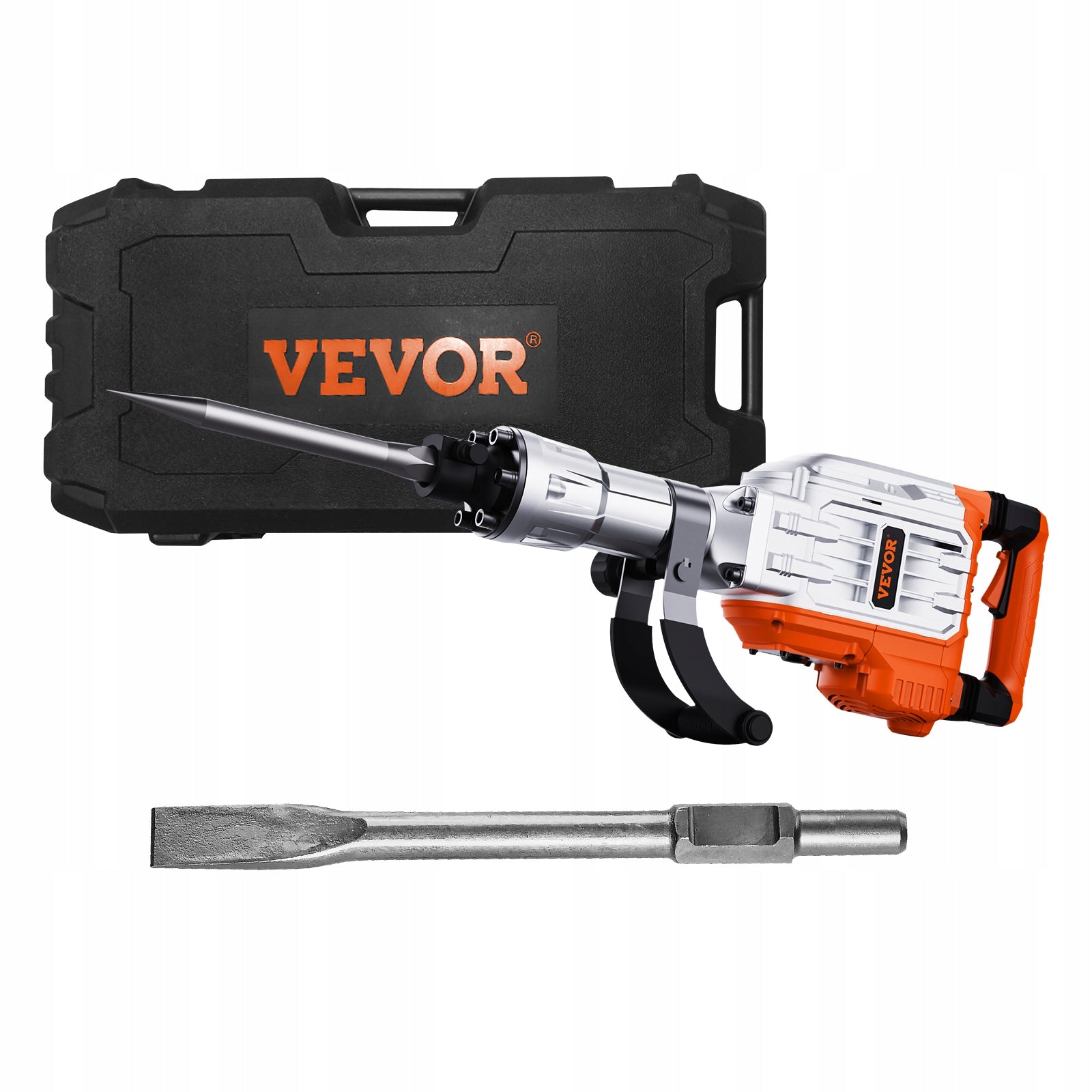 Demolition Jack Hammer Concrete Breaker 3500W 60J Electric 2 Chisel Bits Brand Vevor