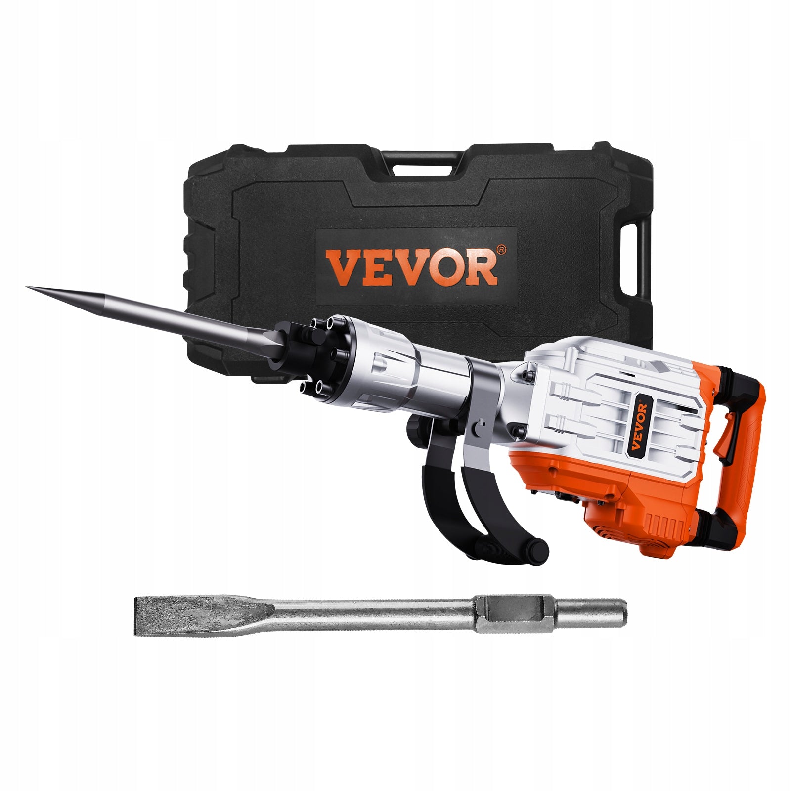 Demolition Jack Hammer Concrete Breaker 3500W 60J Electric 2 Chisel Bits