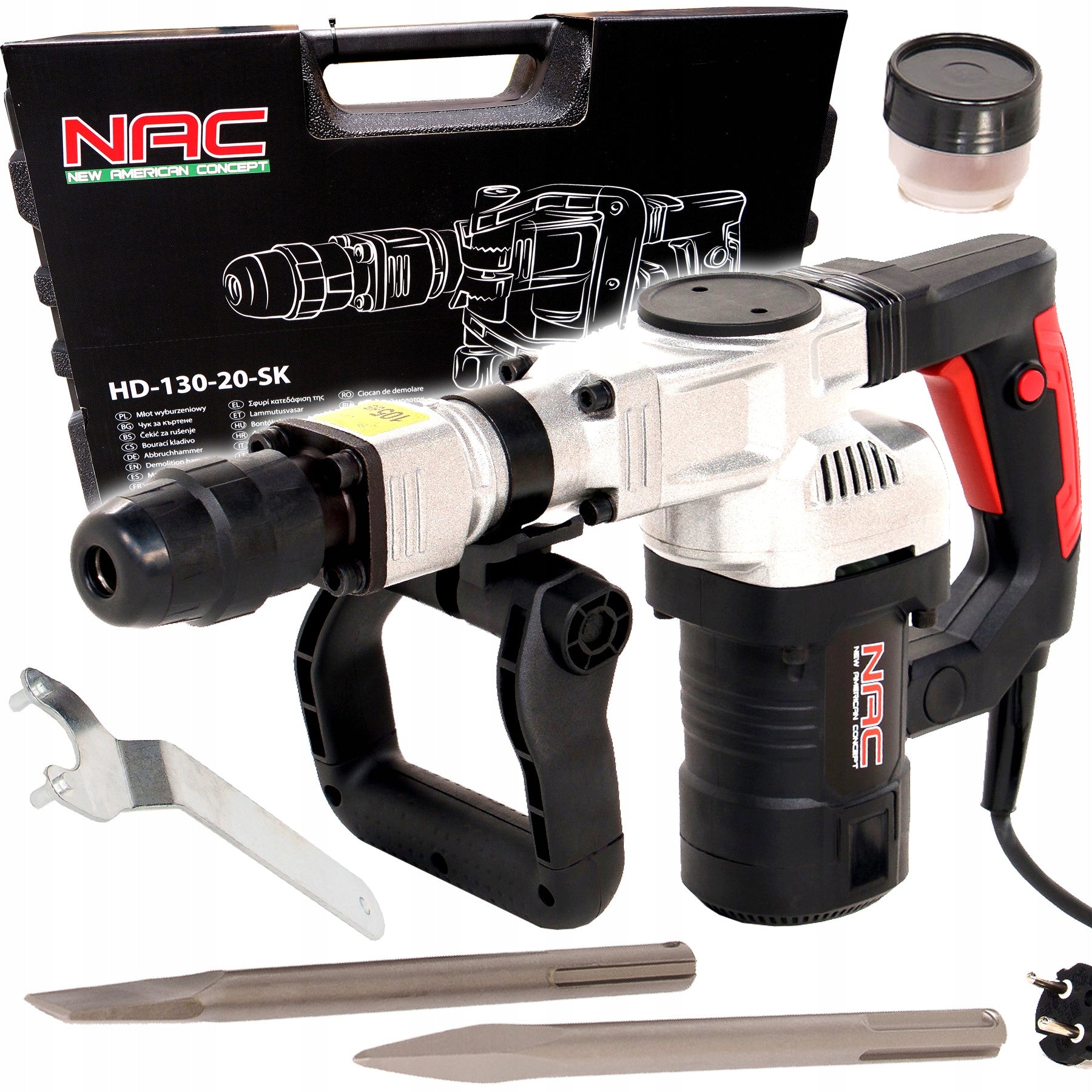 Demolition hammer NAC HD-130-20-SK 20J 1300W SDS Max