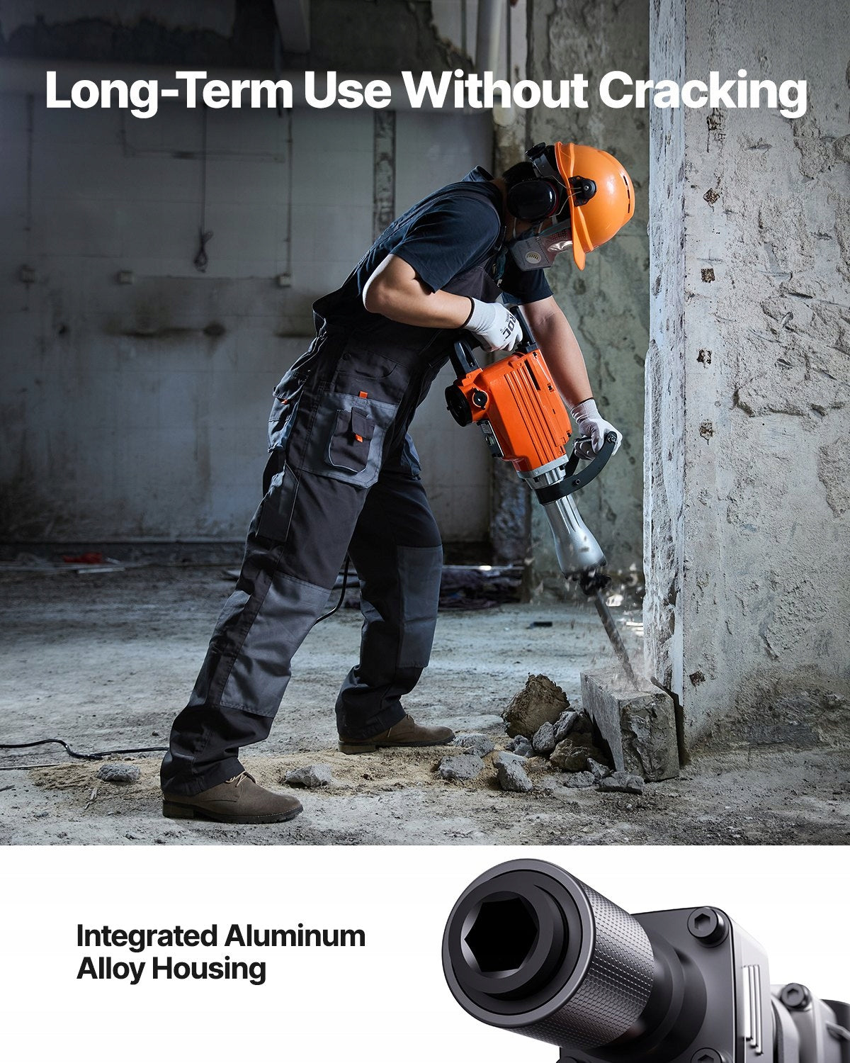 Demolition hammer Vevor Q8GV2 60 J 3500 W for concrete walls Brand Vevor