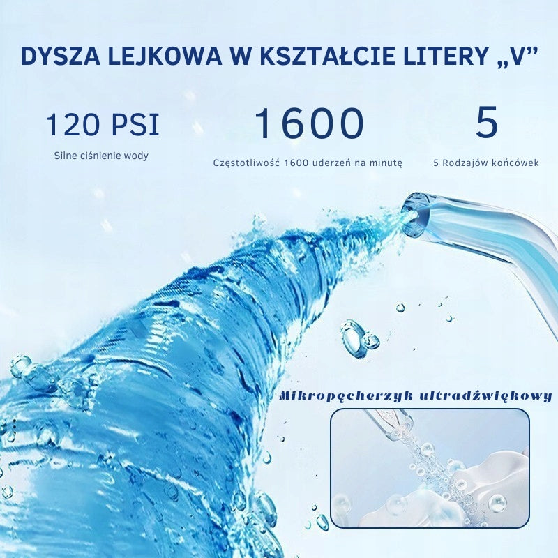 DentSmile Tooth Irrigator 5 Modes 5 Nozzles | Wireless Powerful Kit Packaging status original