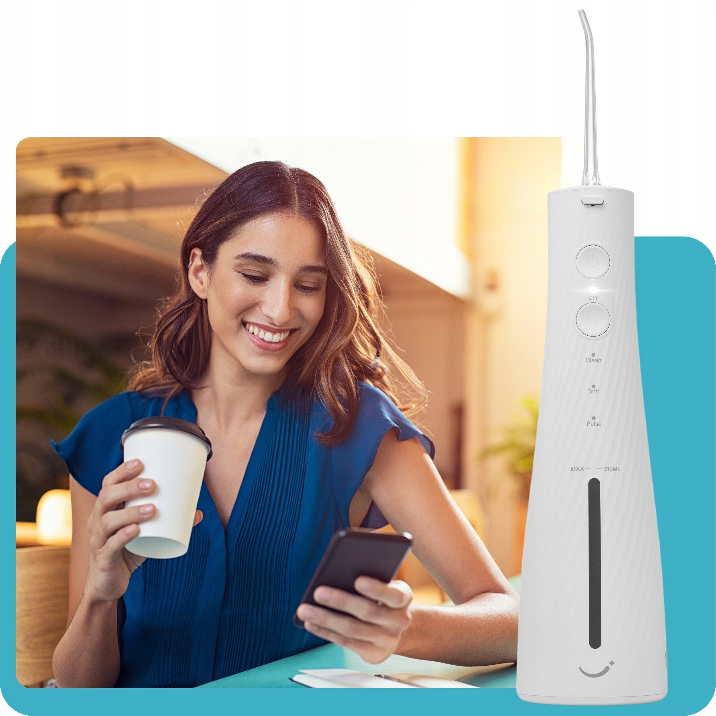Dental Oral Irrigator Wireless DentalForce 310ml Model DFOI5005W