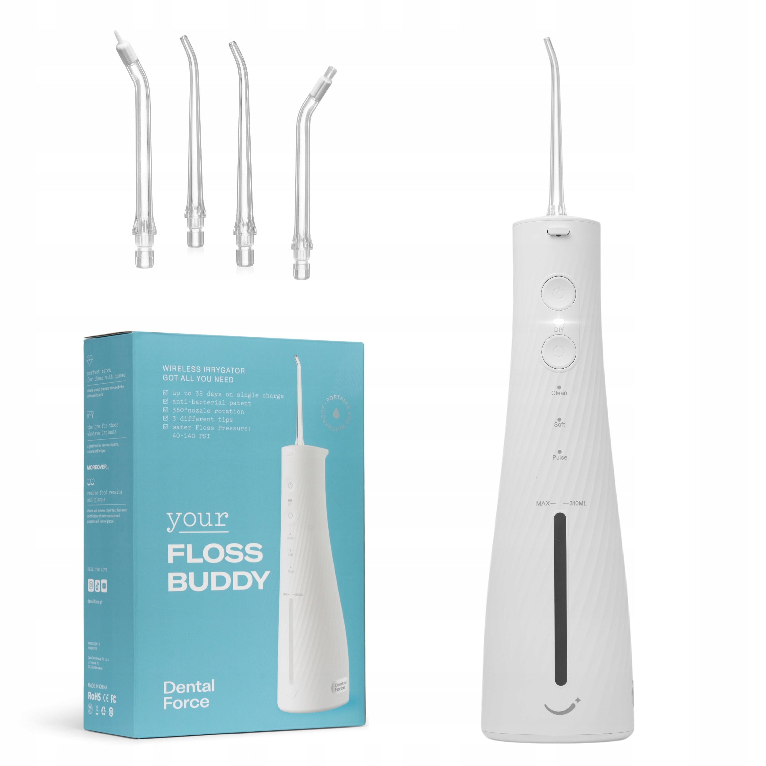 Dental Oral Irrigator Wireless DentalForce 310ml