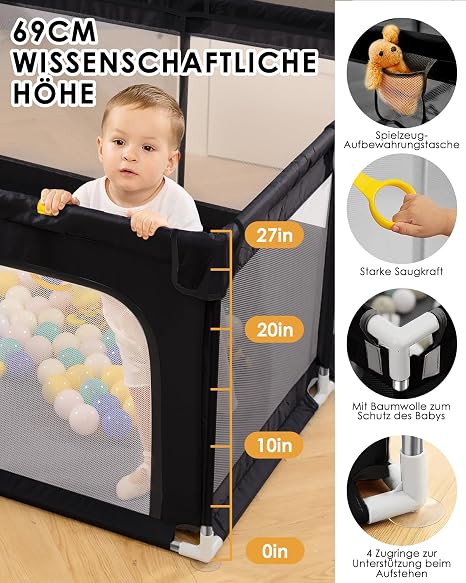 Derimkcoa Kids Playplace Center 130 x 130 x 66 cm playpen Manufacturer code derimkcoa