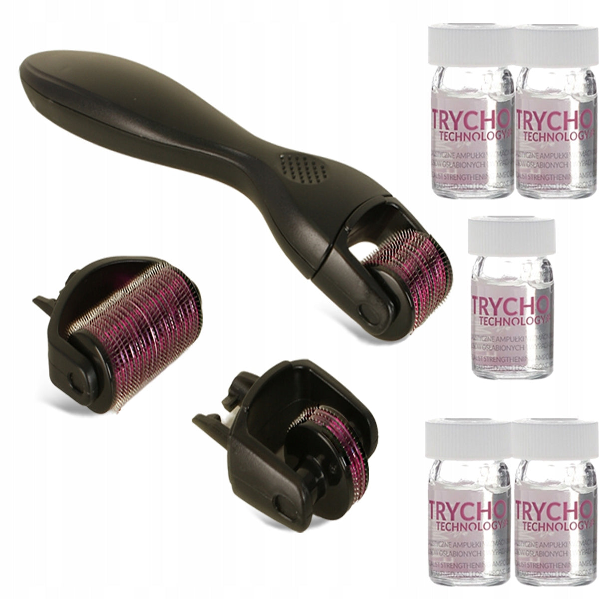 Derma roller needle mesotherapy + 5 ampoules Farmona Tricho Hair Loss Medical device no