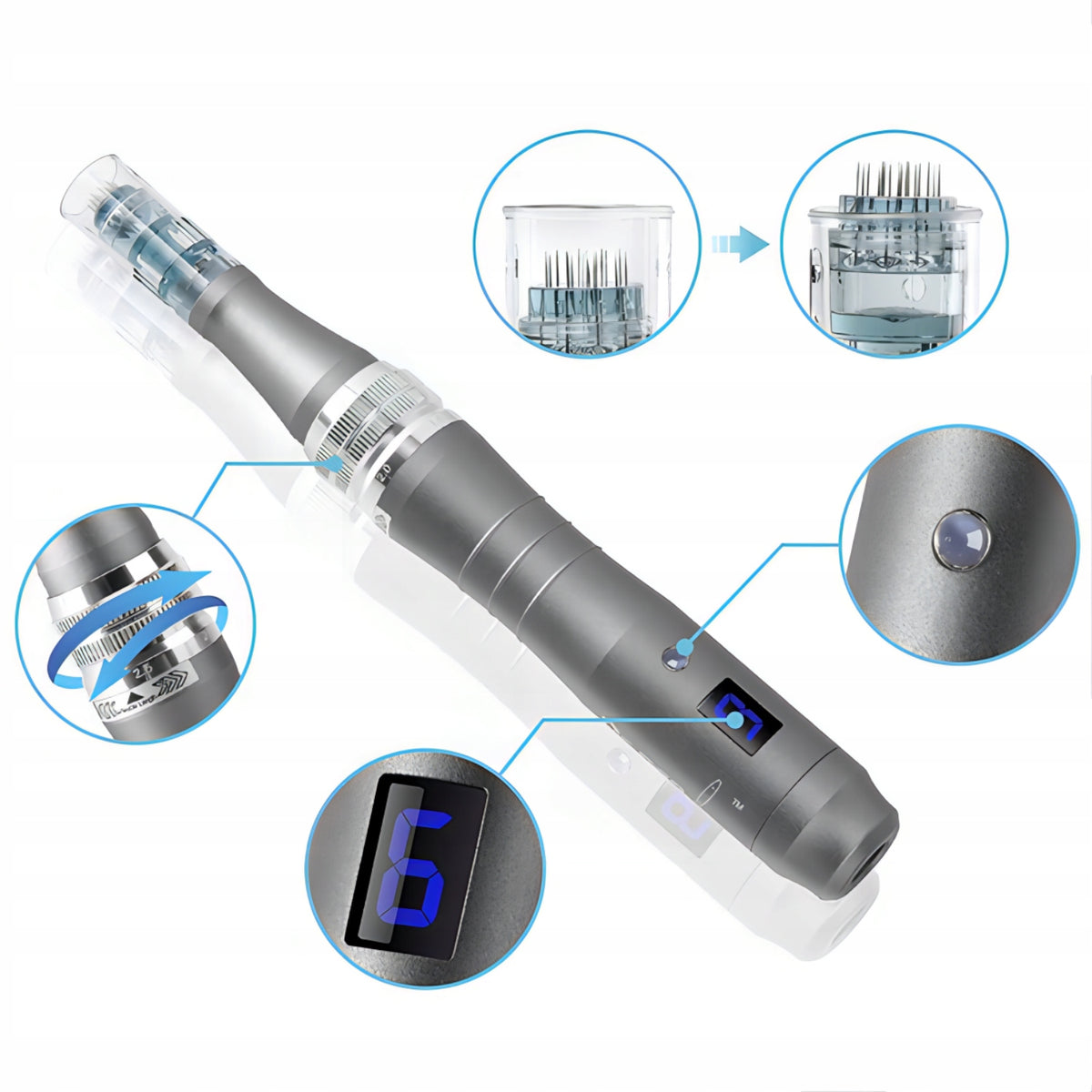 Dermapen Ultima 20 cartridges Mesotherapy Device Dr.Pen M8-W Brand Dr Pen