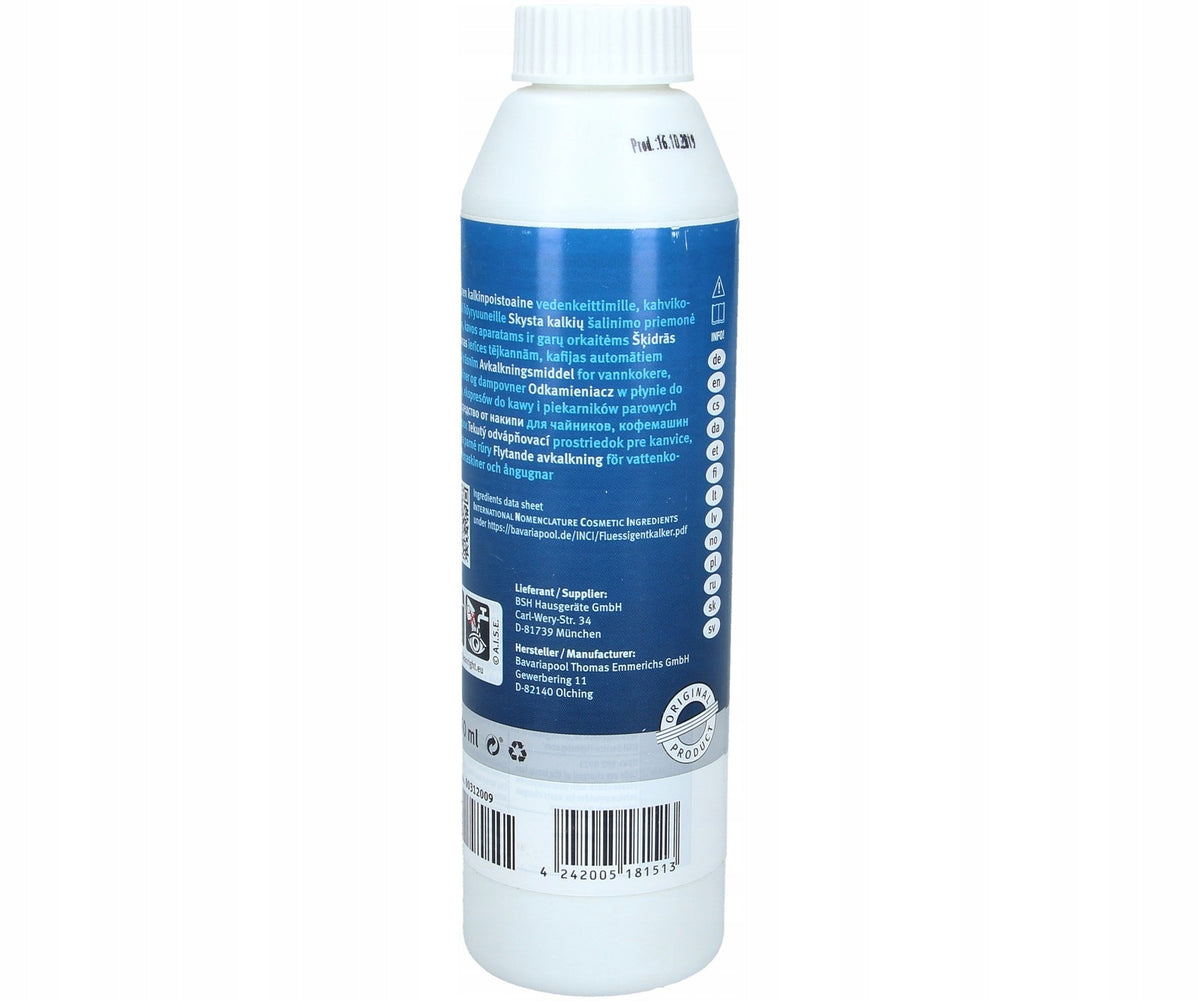 Descaler Bosch for steam ovens 250ml Brand Bosch