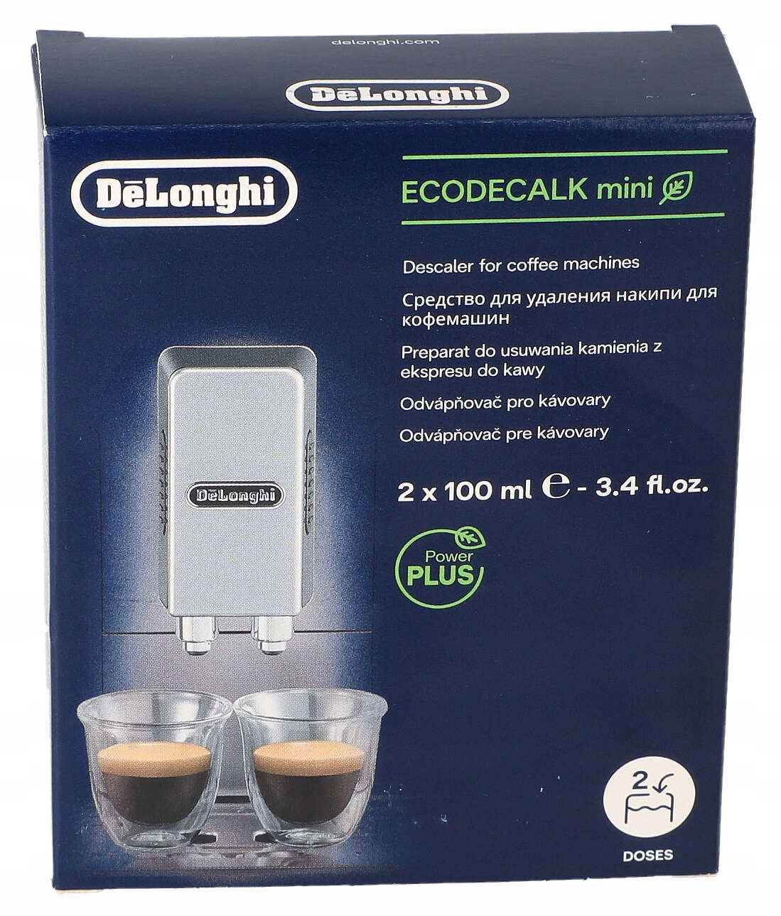 Descaler DELONGHI ECODECALK ORIGINAL 2x 100ml Packaging status original