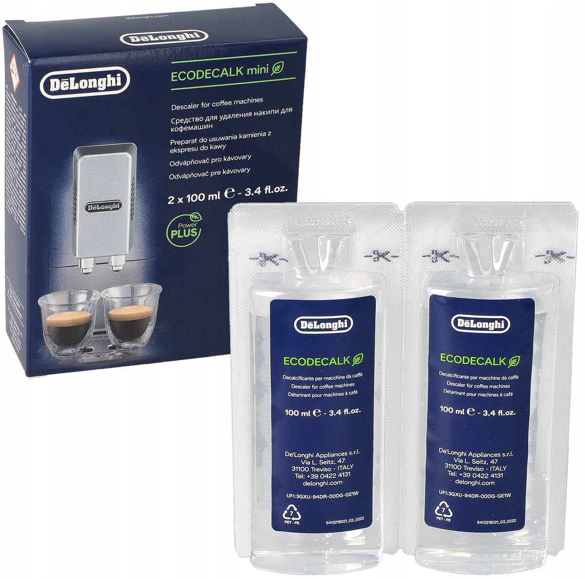 Descaler DELONGHI ECODECALK ORIGINAL 2x 100ml